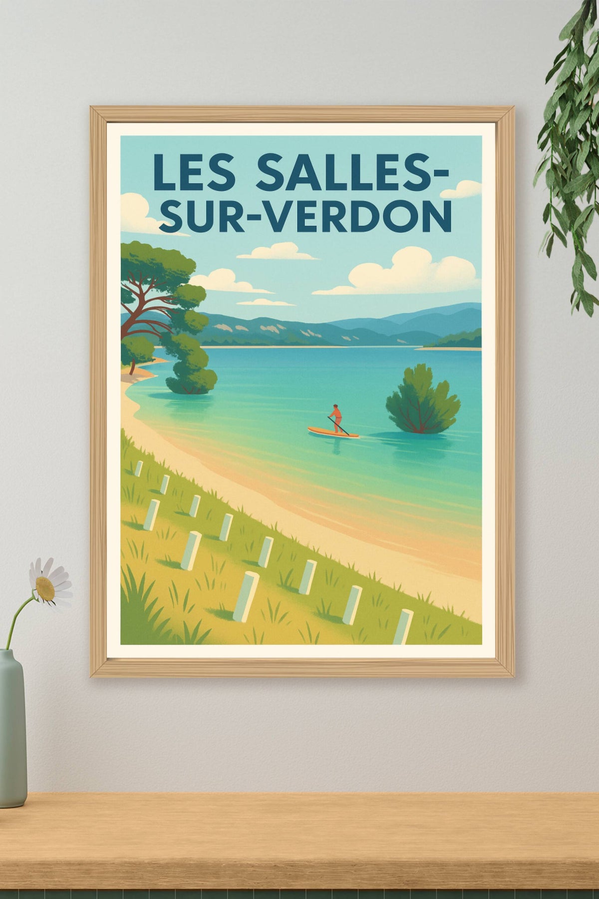 Affiche Les Salles-sur-Verdon — Évasion au cœur du Verdon · poster d'art de Les Salles-sur-Verdon