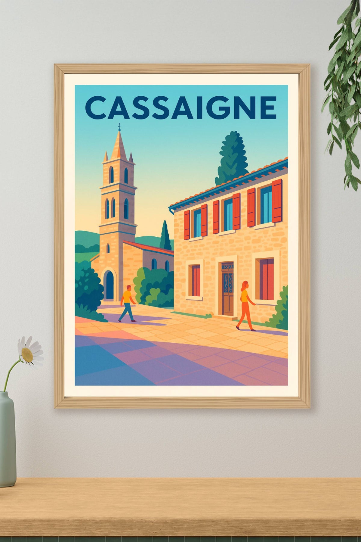 Affiche Cassaigne — Charme et tranquillité en Sud-Ouest · poster d'art de Cassaigne