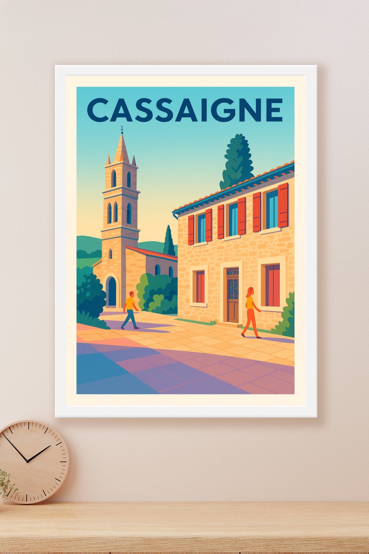 Affiche Cassaigne — Charme et tranquillité en Sud-Ouest · poster d'art de Cassaigne