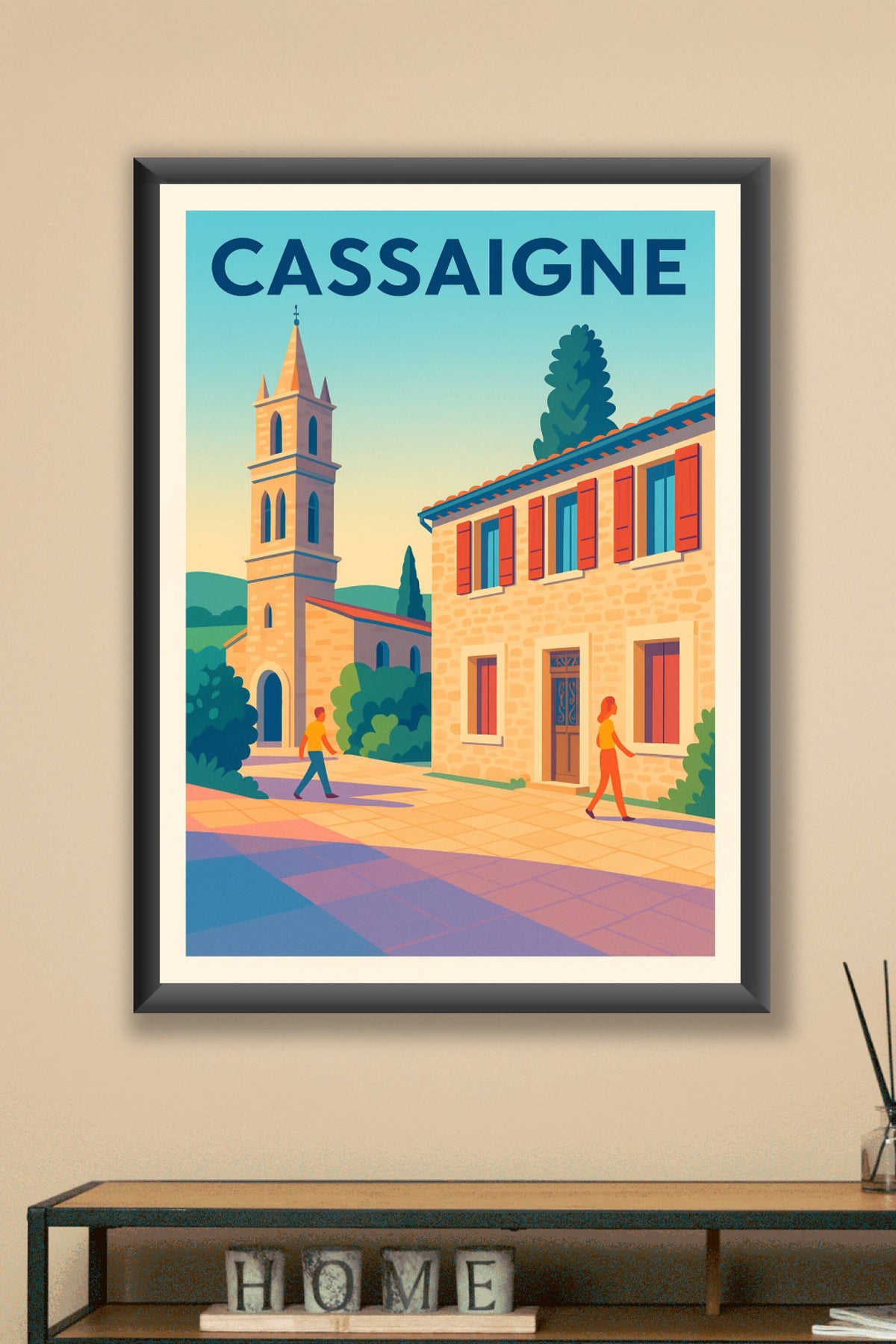Affiche Cassaigne — Charme et tranquillité en Sud-Ouest · poster d'art de Cassaigne