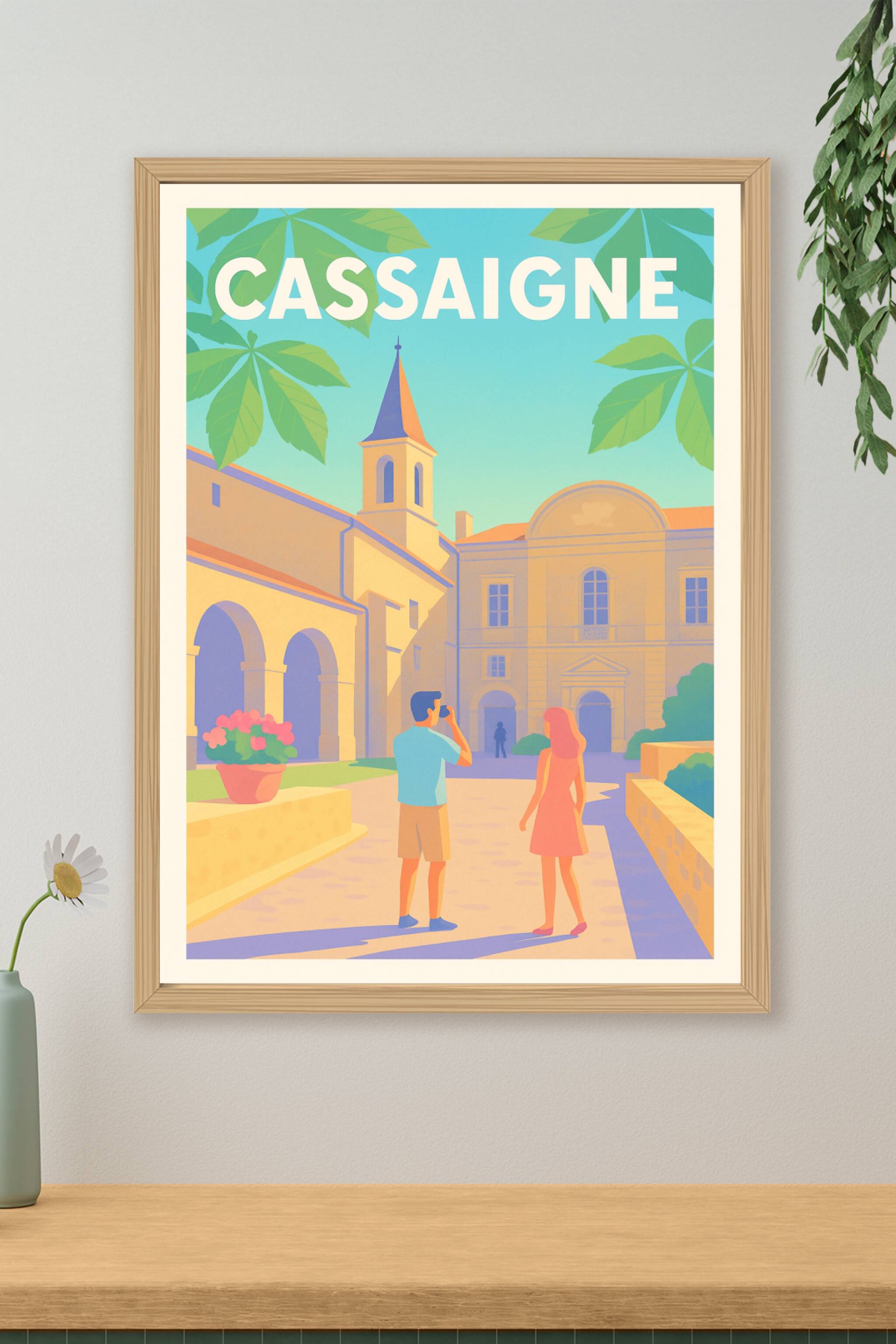 Affiche de Cassaigne - Balade ensoleillée au cœur du village