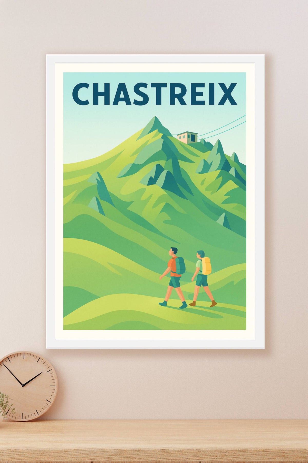 Affiche Chastreix — Explorez les Montagnes Verdoyantes · poster d'art de Chastreix