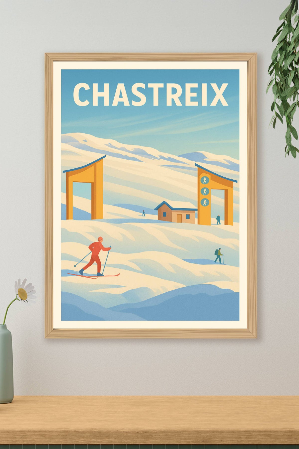 Affiche Chastreix — L'appel des montagnes enneigées · poster d'art de Chastreix