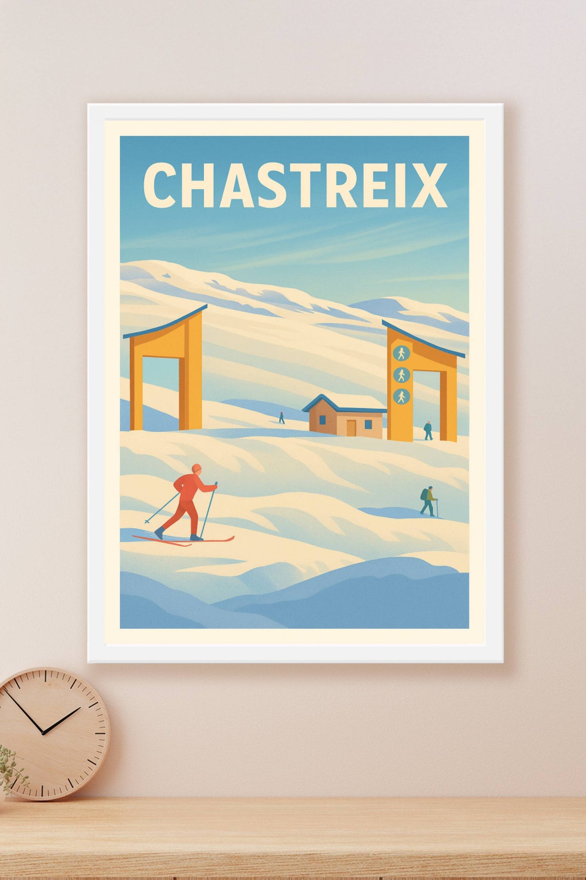 Affiche Chastreix — L'appel des montagnes enneigées · poster d'art de Chastreix