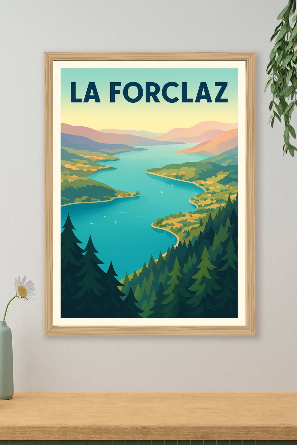 Affiche La Forclaz — Évasion et nature majestueuse · poster d'art de La Forclaz