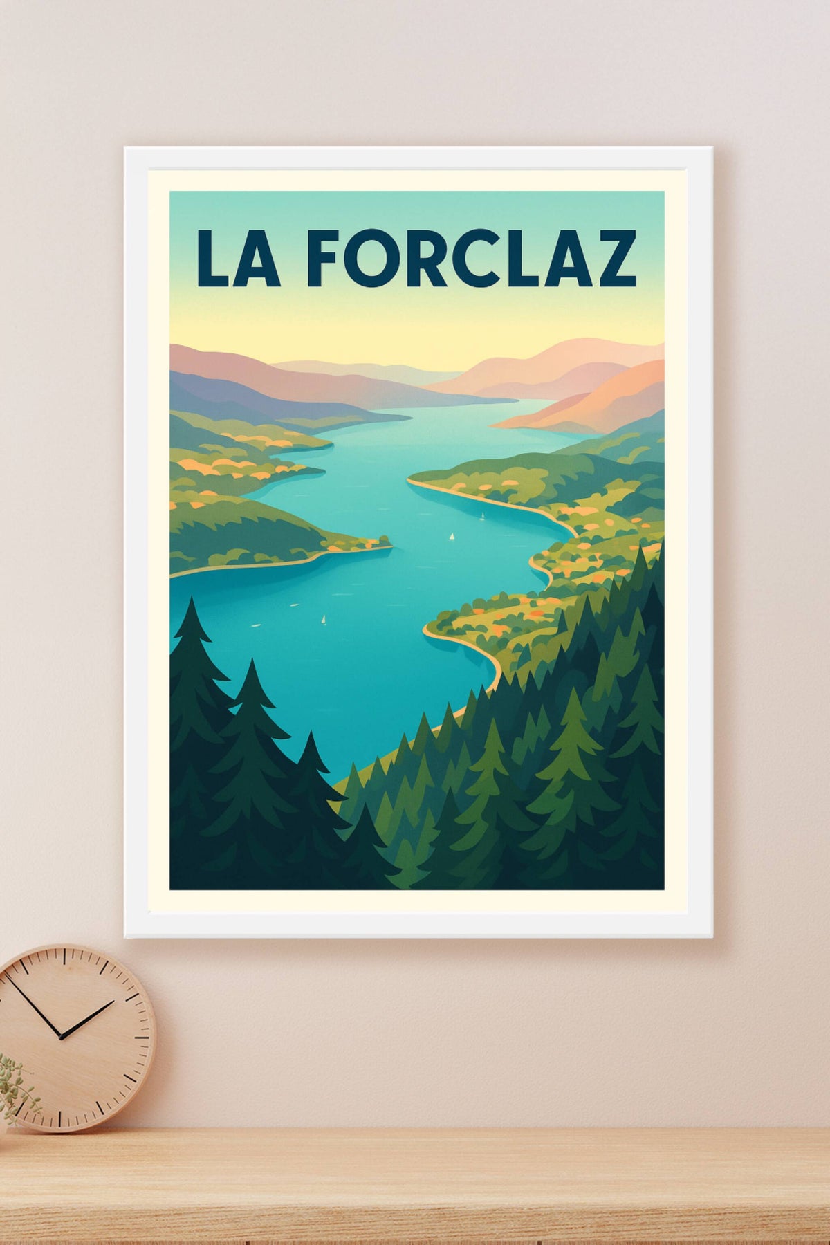 Affiche La Forclaz — Évasion et nature majestueuse · poster d'art de La Forclaz