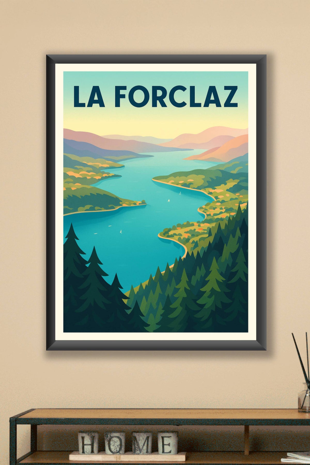 Affiche La Forclaz — Évasion et nature majestueuse · poster d'art de La Forclaz