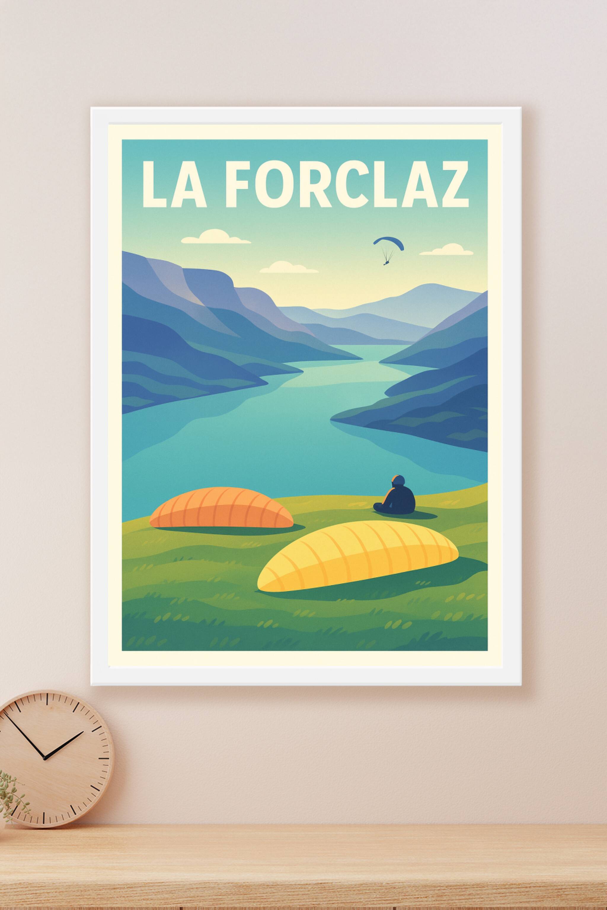 Affiche La Forclaz — Évasion et sérénité au sommet · poster d'art de La Forclaz