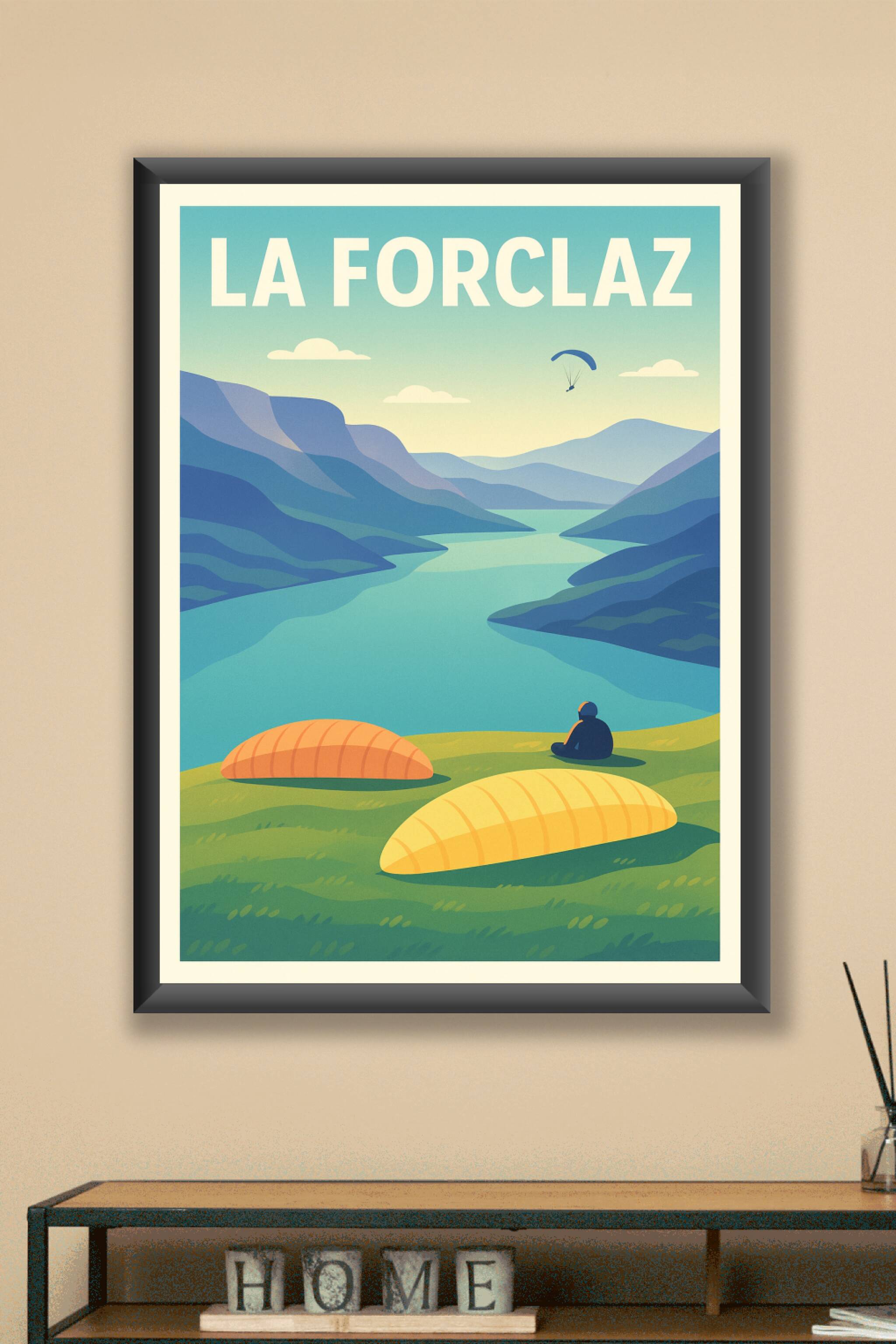 Affiche La Forclaz — Évasion et sérénité au sommet · poster d'art de La Forclaz