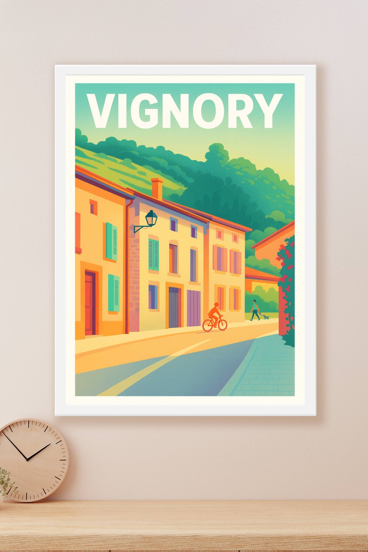 Affiche Vignory — Douceur et sérénité d'un village champenois · poster d'art de Vignory