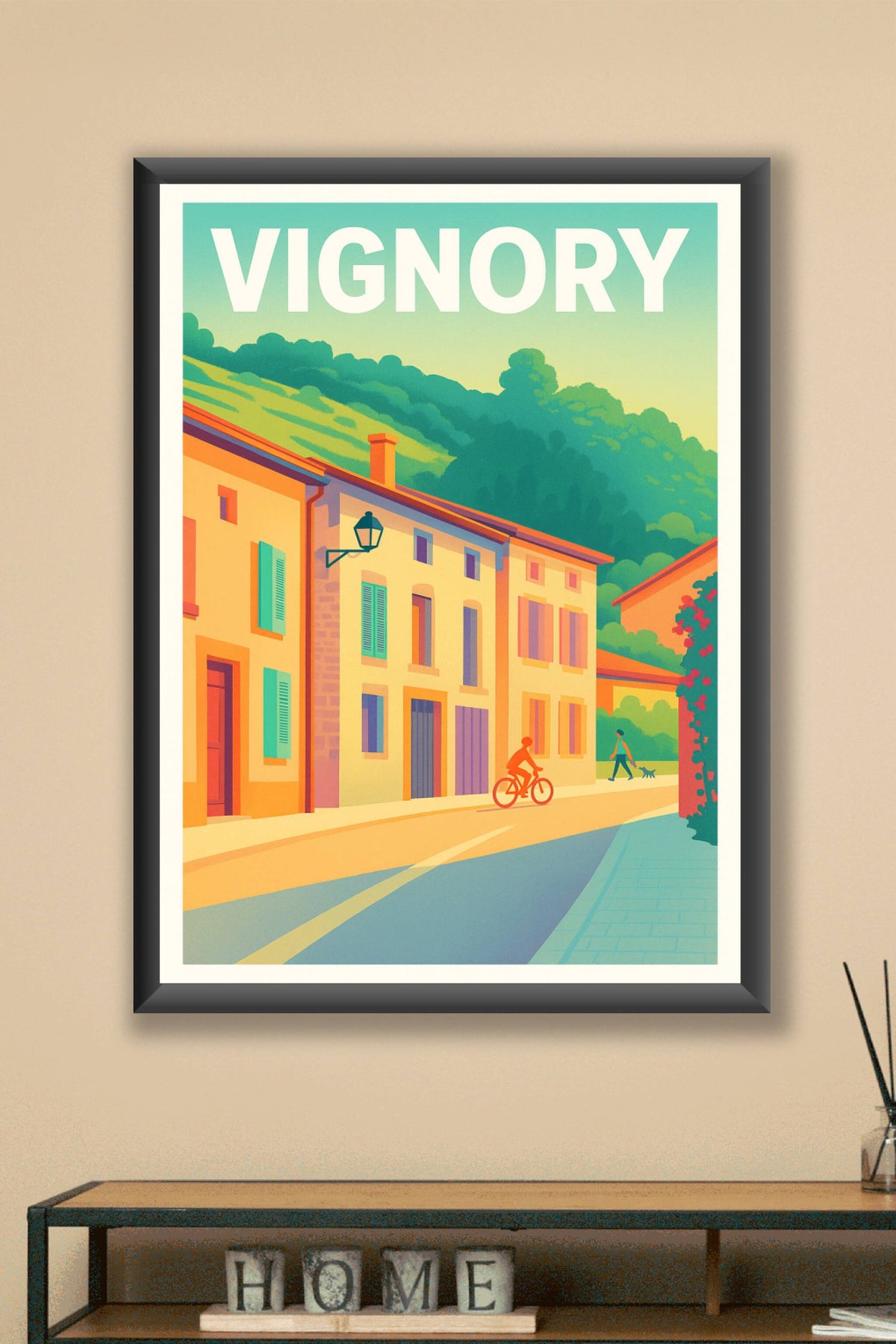 Affiche Vignory — Douceur et sérénité d'un village champenois · poster d'art de Vignory