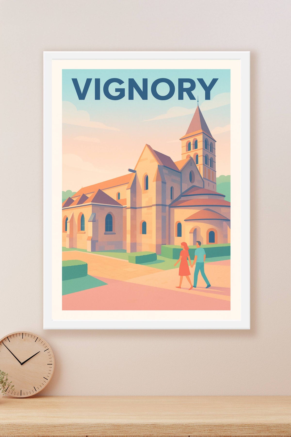 Affiche Vignory — Charme et douceur d'un village historique · poster d'art de Vignory