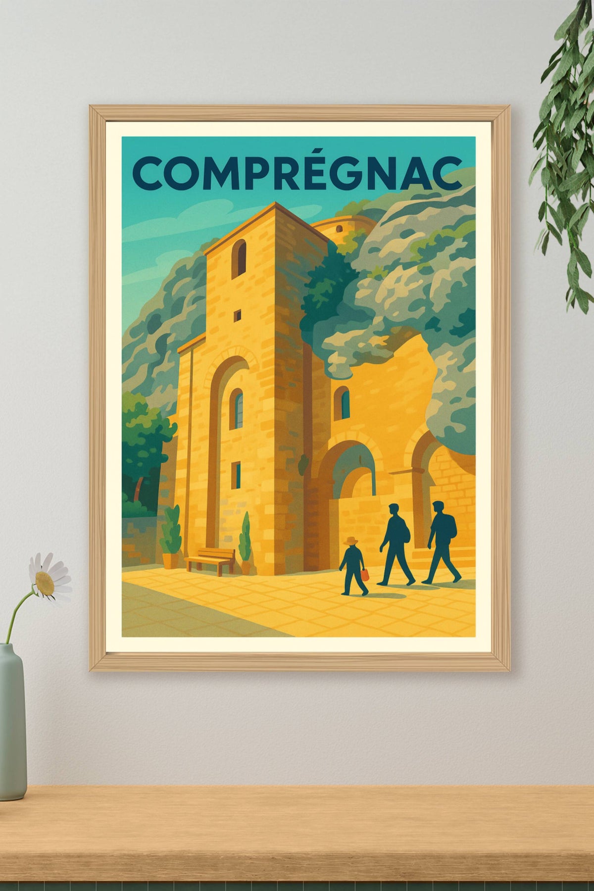 Affiche Comprégnac — Un voyage au cœur de l'histoire médiévale · poster d'art de Comprégnac