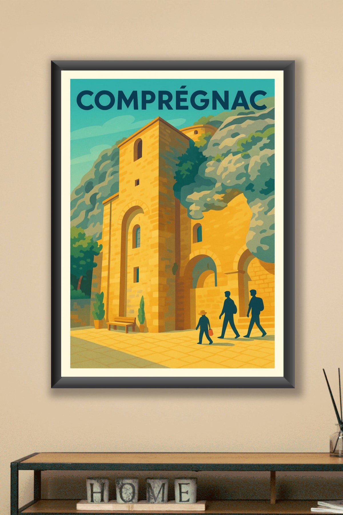 Affiche Comprégnac — Un voyage au cœur de l'histoire médiévale · poster d'art de Comprégnac
