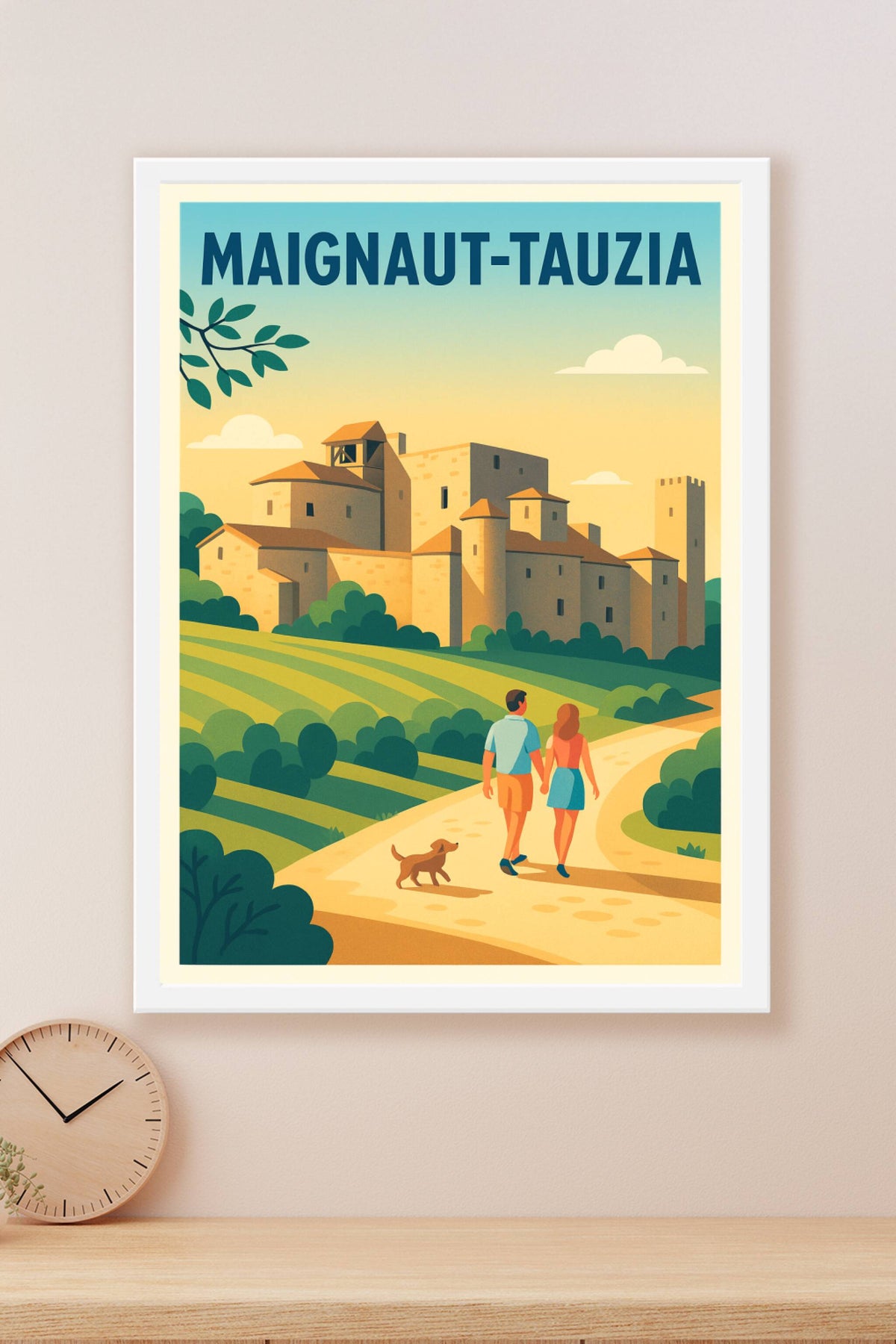 Affiche Maignaut-Tauzia — Évasion champêtre et patrimoine historique · poster d'art de Maignaut-Tauzia