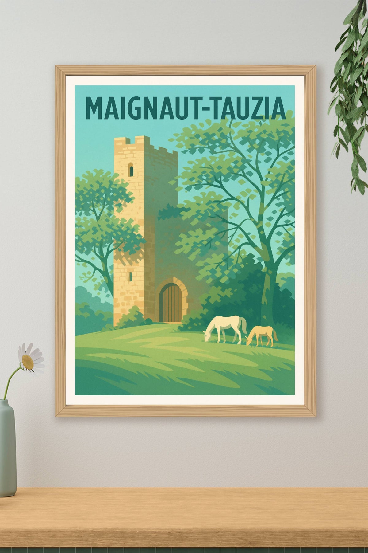 Affiche Maignaut-Tauzia — Sérénité au cœur de la nature · poster d'art de Maignaut-Tauzia