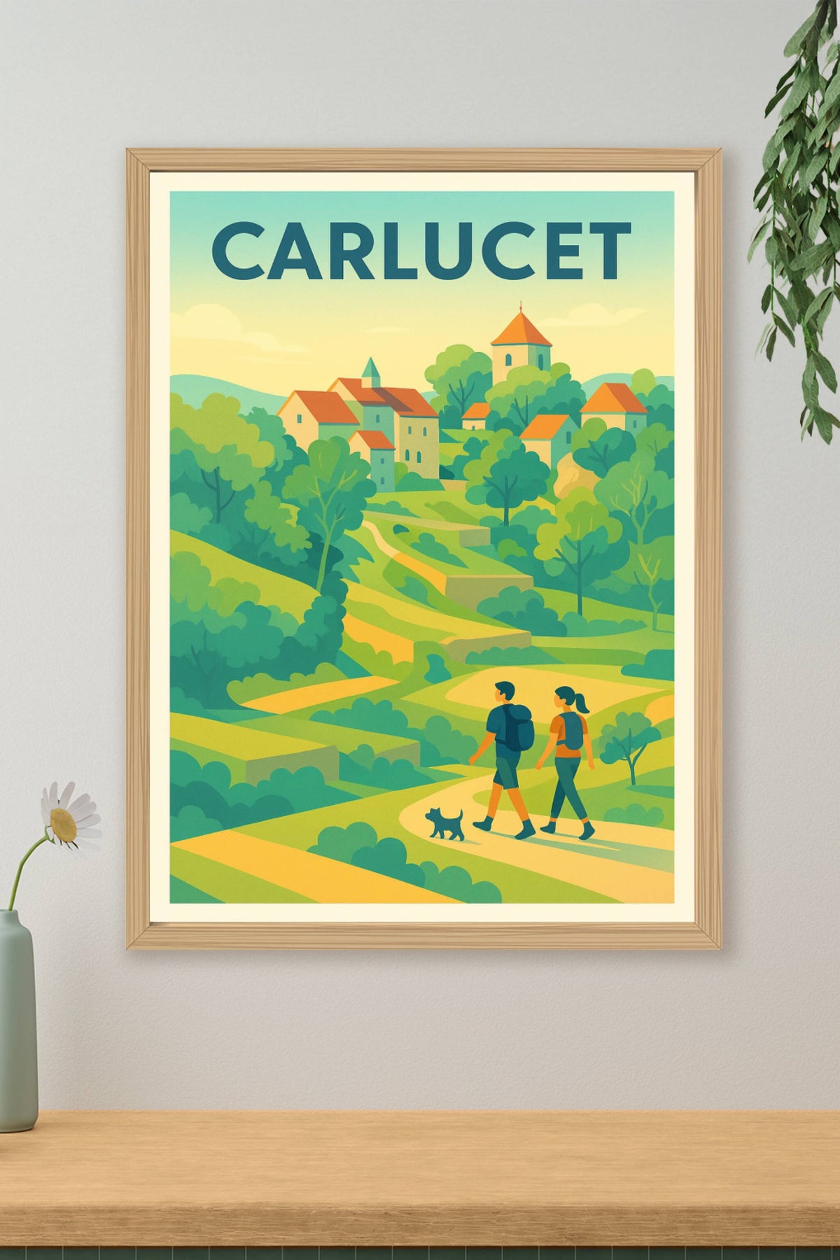 Affiche Carlucet — Escapade bucolique au cœur de la nature · poster d'art de Carlucet