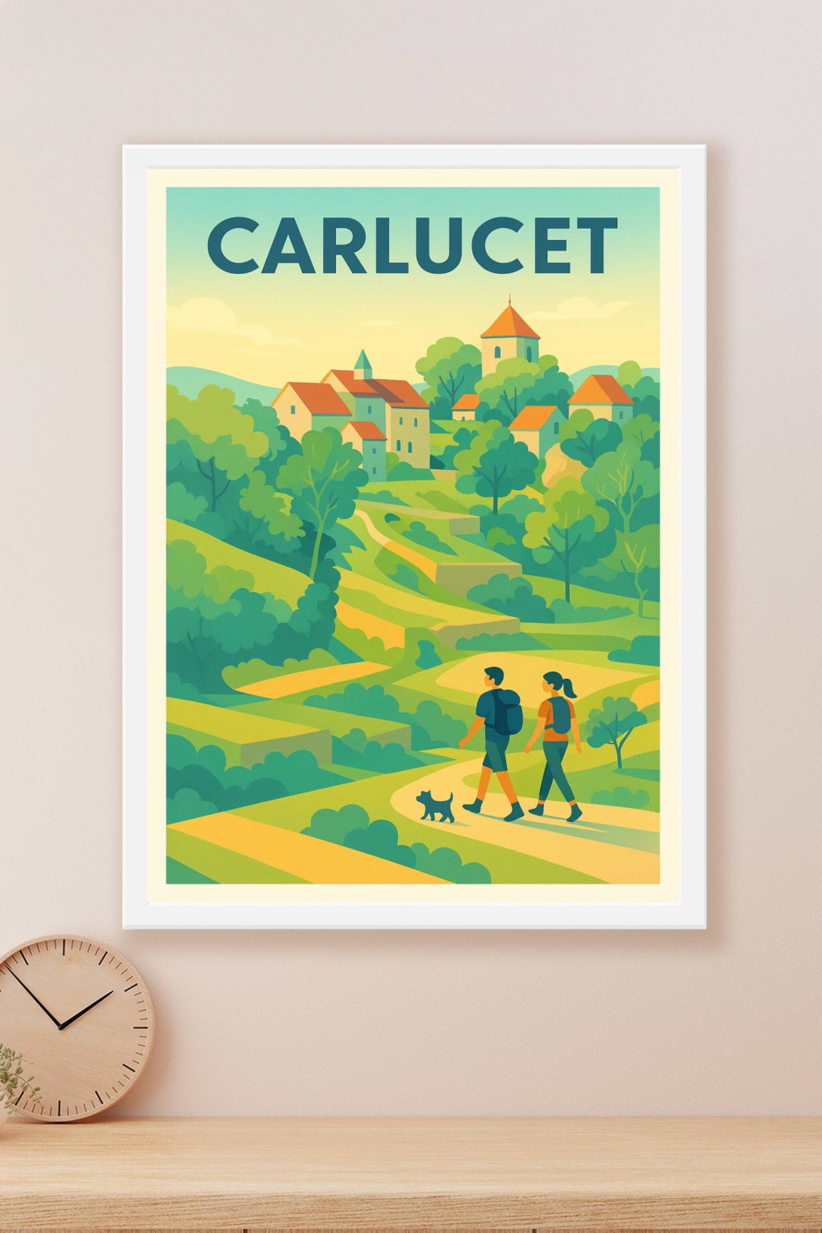 Affiche Carlucet — Escapade bucolique au cœur de la nature · poster d'art de Carlucet