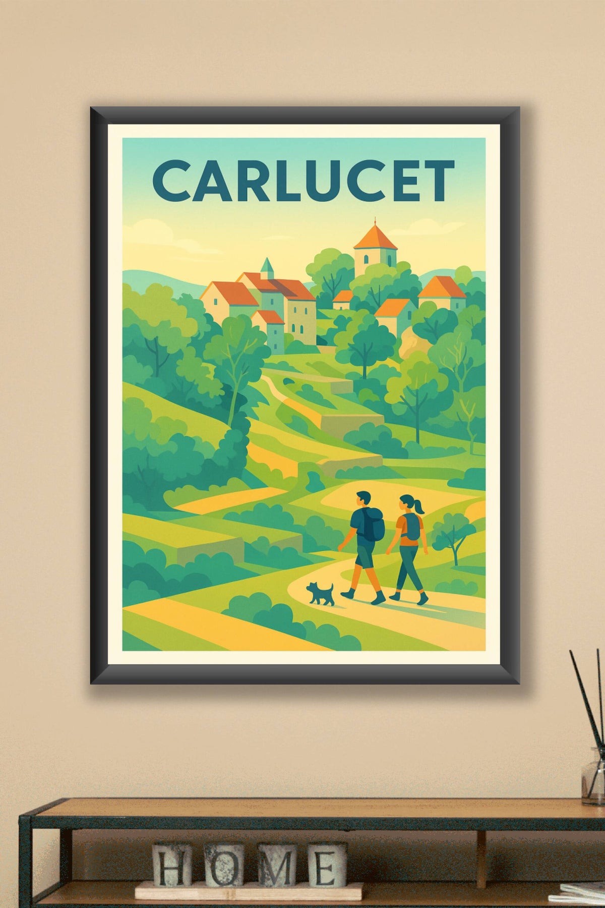 Affiche Carlucet — Escapade bucolique au cœur de la nature · poster d'art de Carlucet