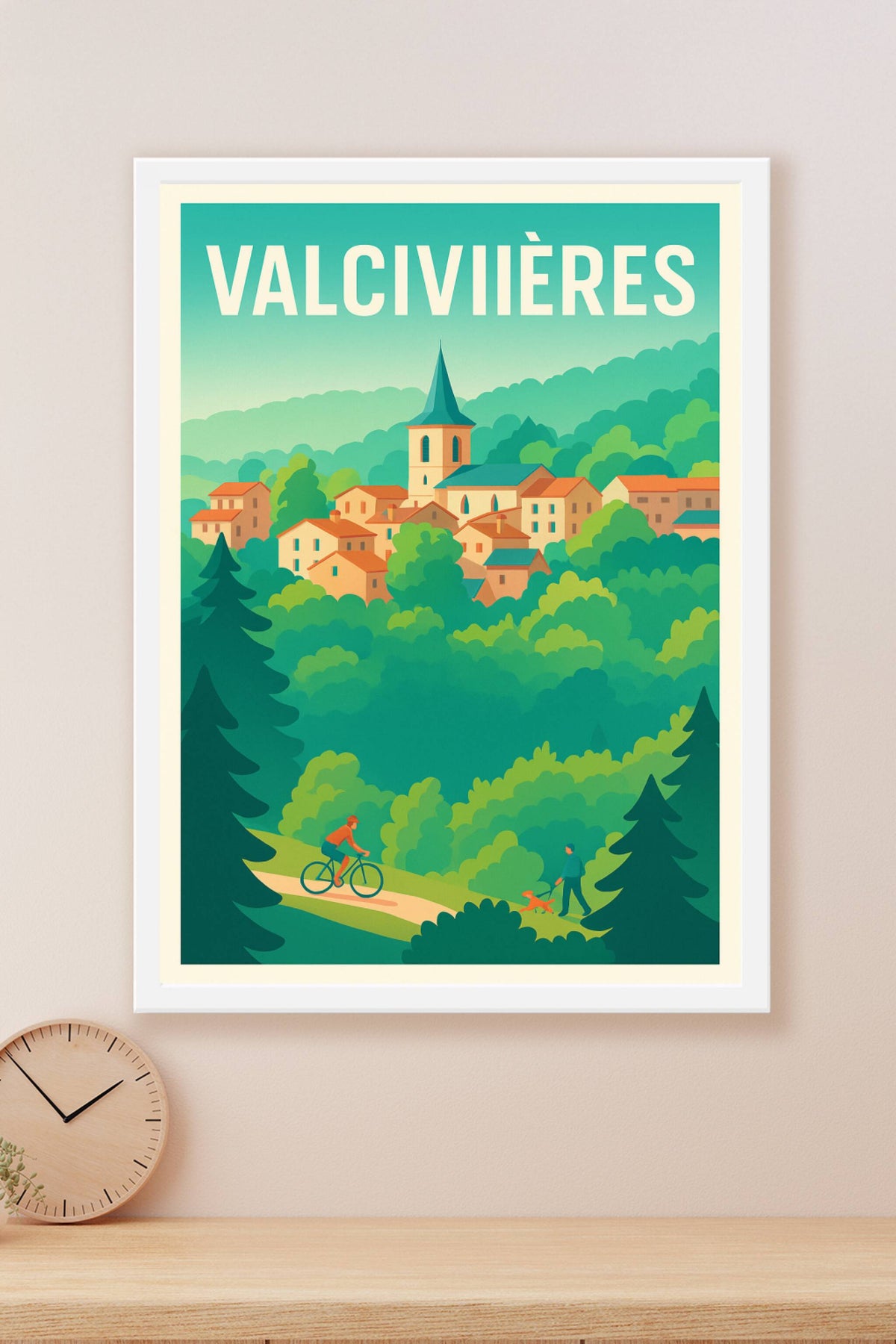 Affiche Valcivières — Escapade nature au cœur du Puy-de-Dôme · poster d'art de Valcivières
