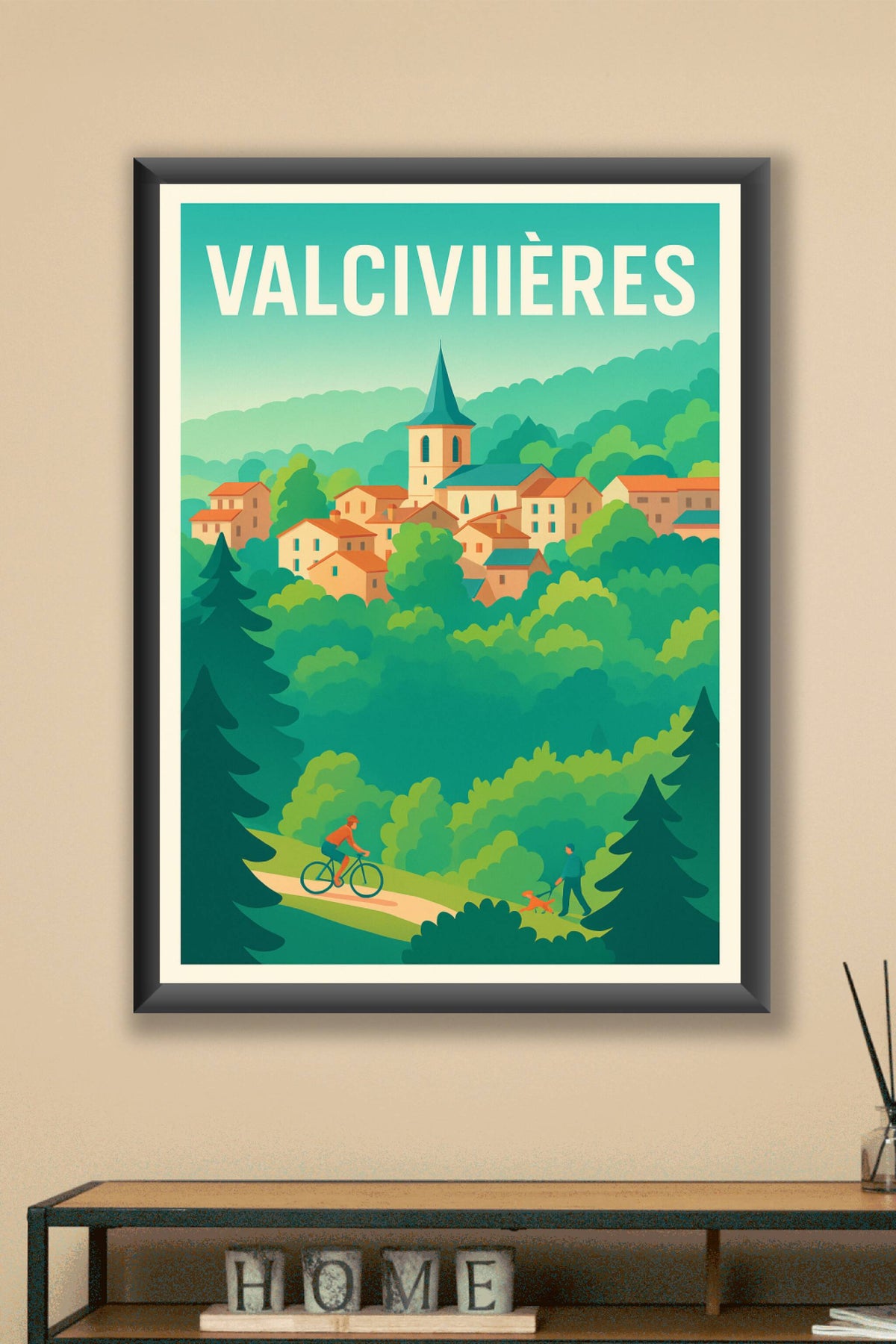 Affiche Valcivières — Escapade nature au cœur du Puy-de-Dôme · poster d'art de Valcivières