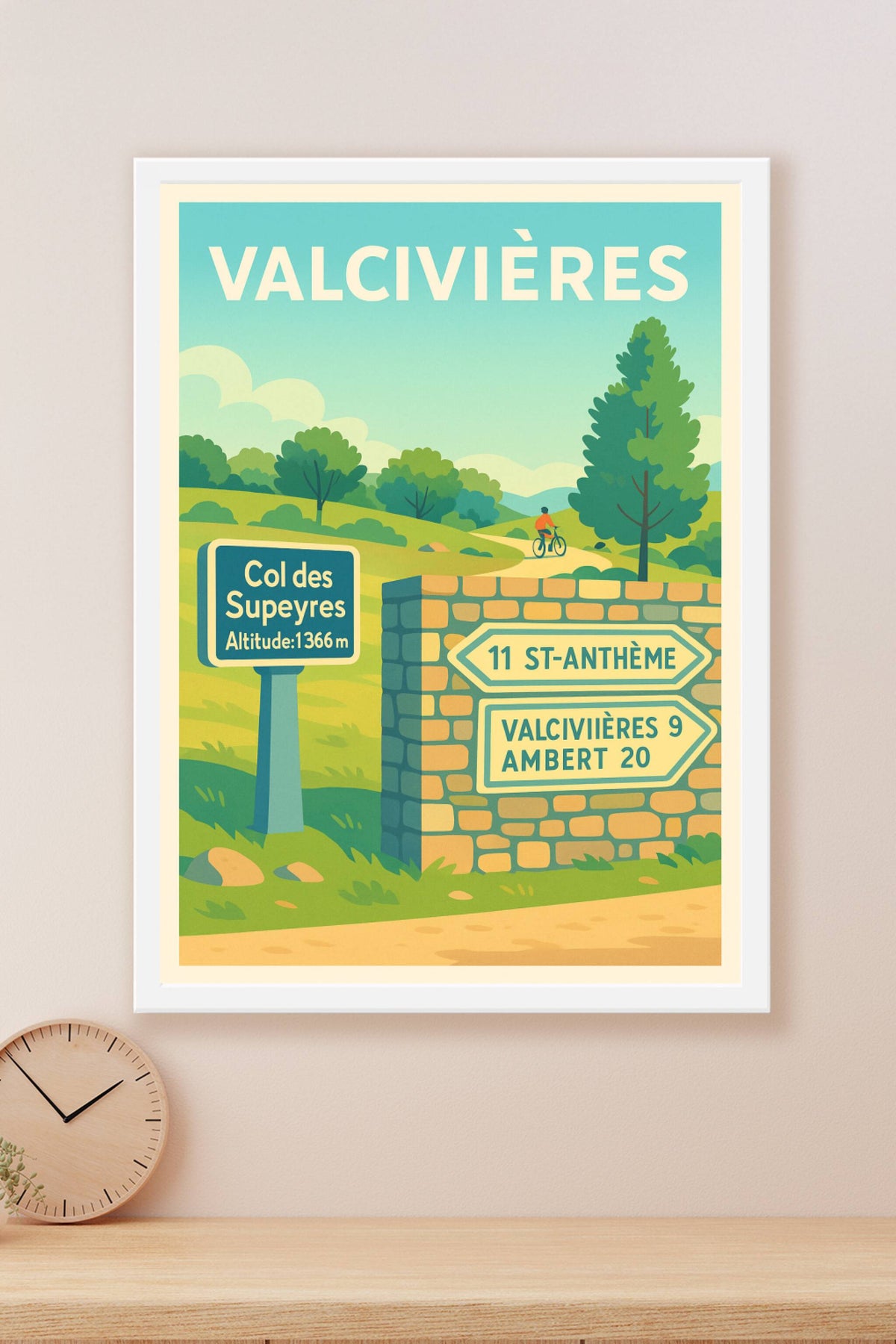 Affiche Valcivières — Escapade au Col des Supeyres · poster d'art de Valcivières