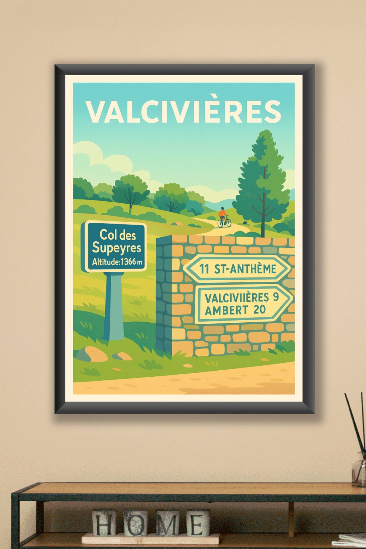 Affiche Valcivières — Escapade au Col des Supeyres · poster d'art de Valcivières