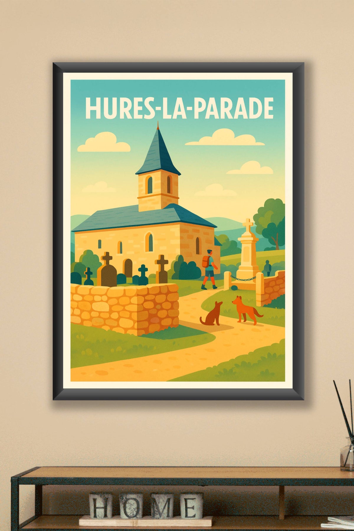Affiche Hures-la-Parade — Charme et Sérénité au Cœur de la Nature · poster d'art de Hures-la-Parade