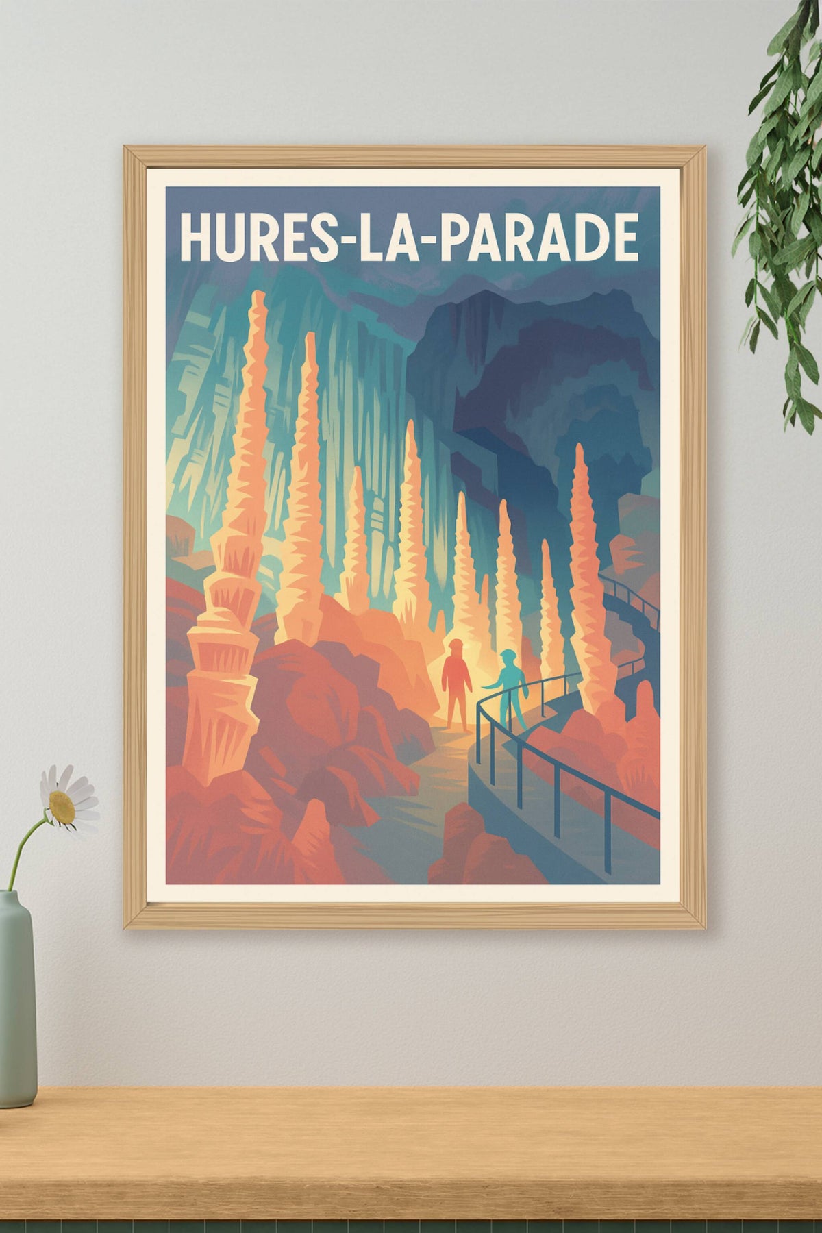 Affiche Hures-la-Parade — Exploration des merveilles souterraines · poster d'art de Hures-la-Parade