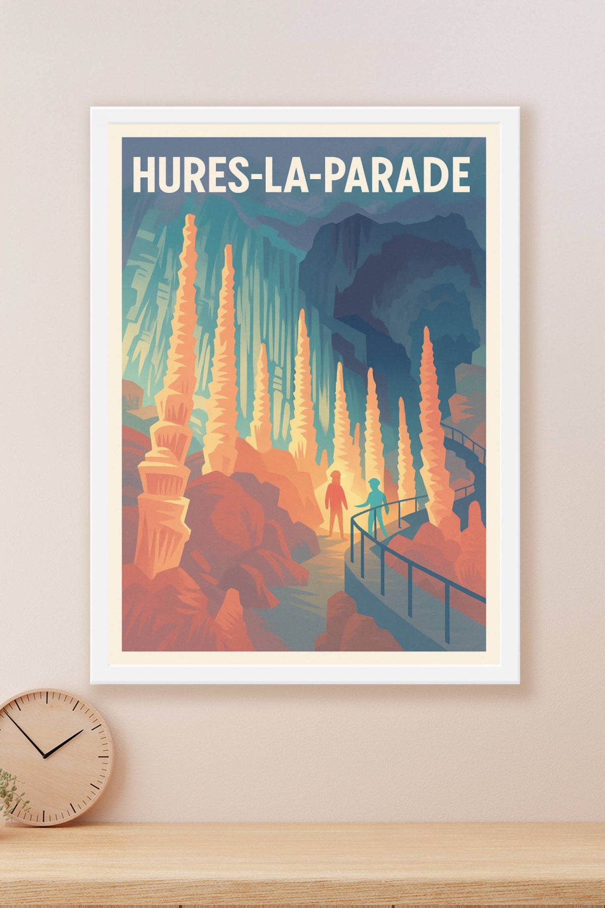 Affiche Hures-la-Parade — Exploration des merveilles souterraines · poster d'art de Hures-la-Parade