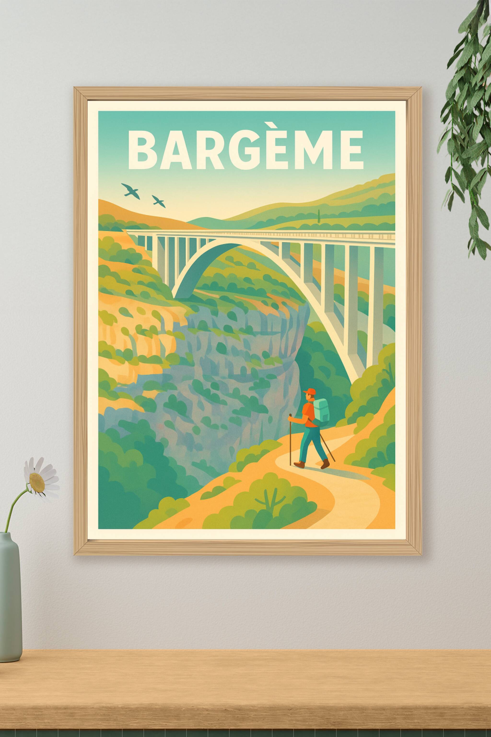 Affiche Bargème — Escapade nature et paysages grandioses · poster d'art de Bargème
