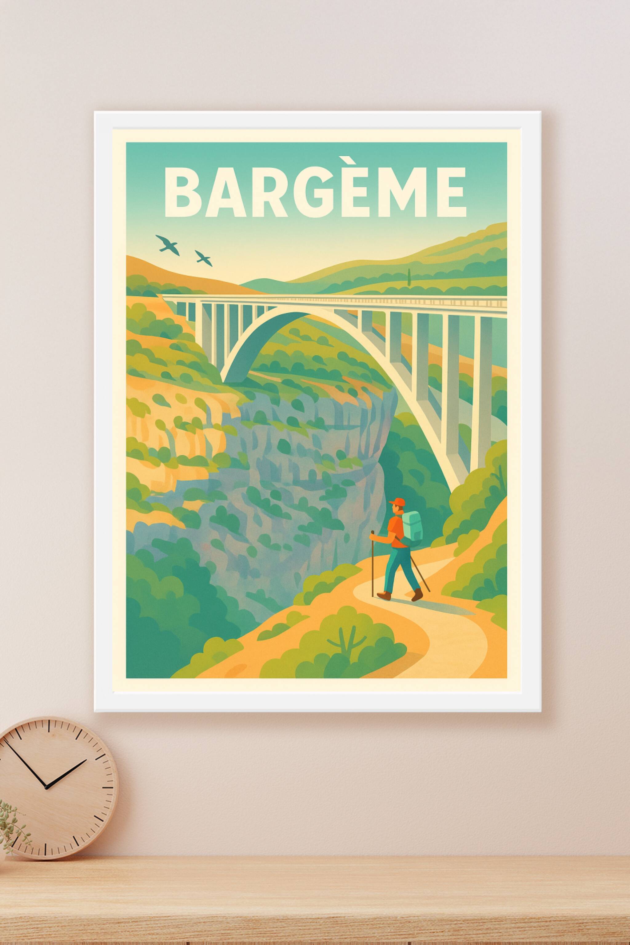 Affiche Bargème — Escapade nature et paysages grandioses · poster d'art de Bargème