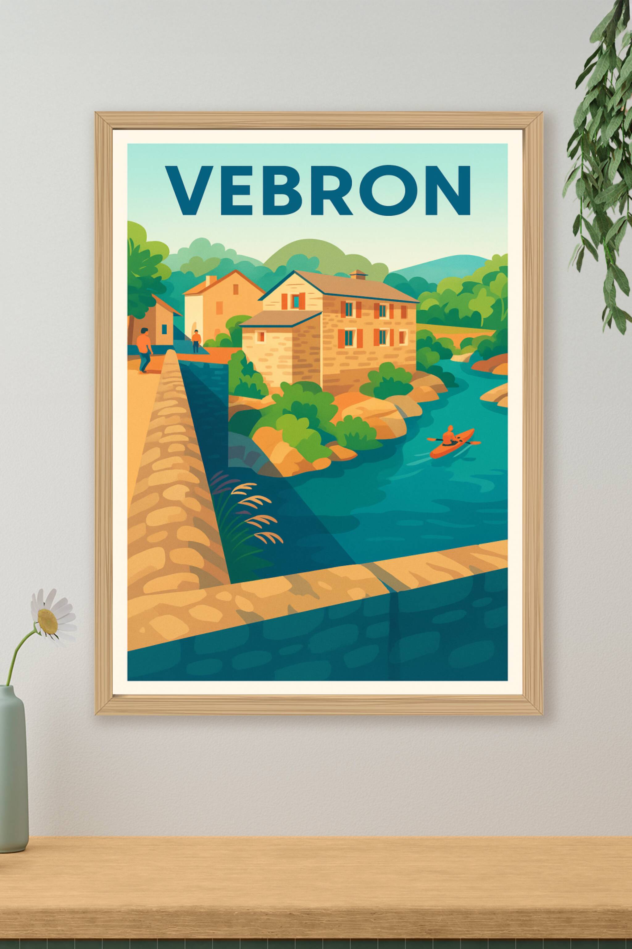 Affiche de Vebron - Tranquillité et nature au fil de l'eau