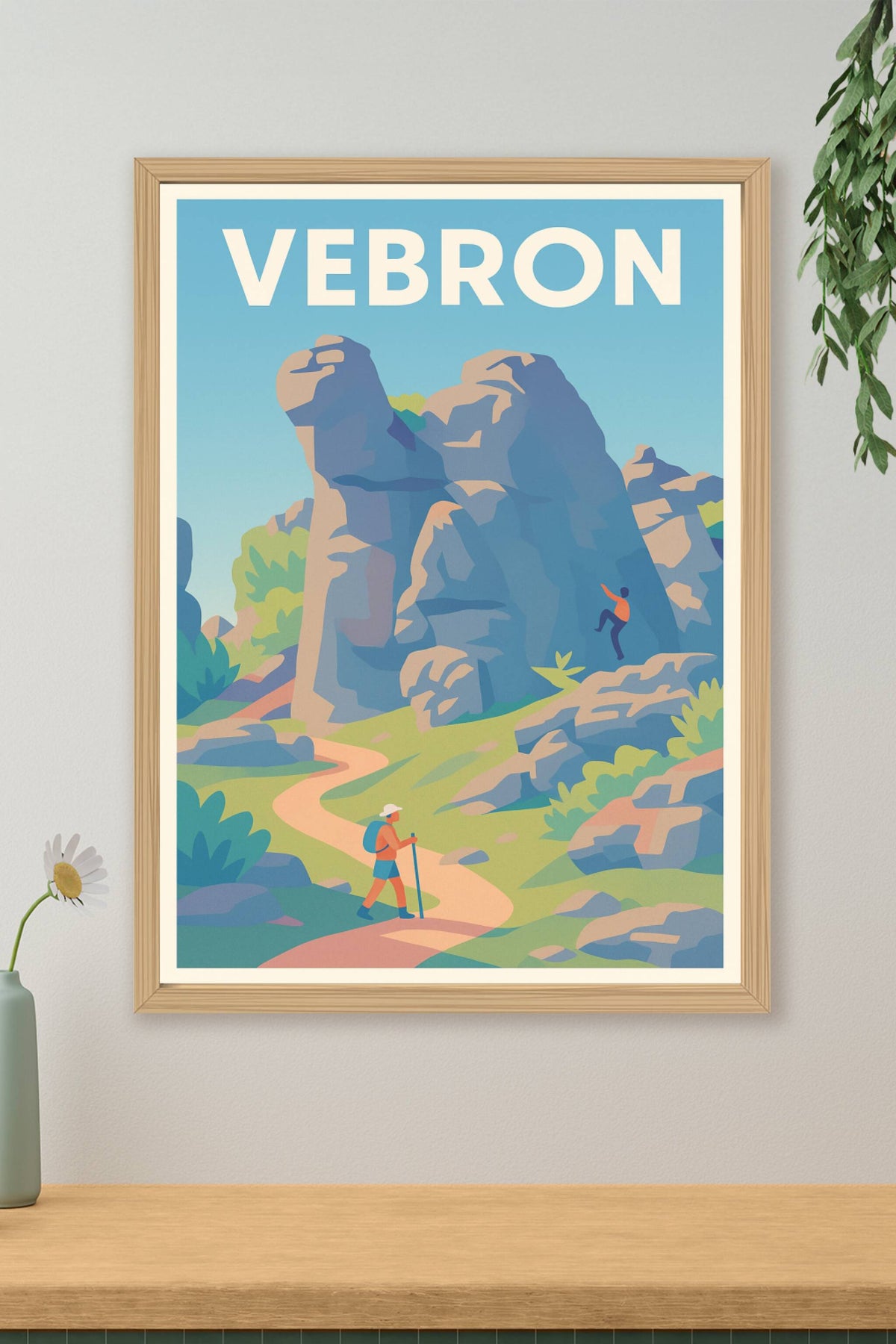 Affiche Vebron — Invitation à l'Aventure Nature · poster d'art de Vebron
