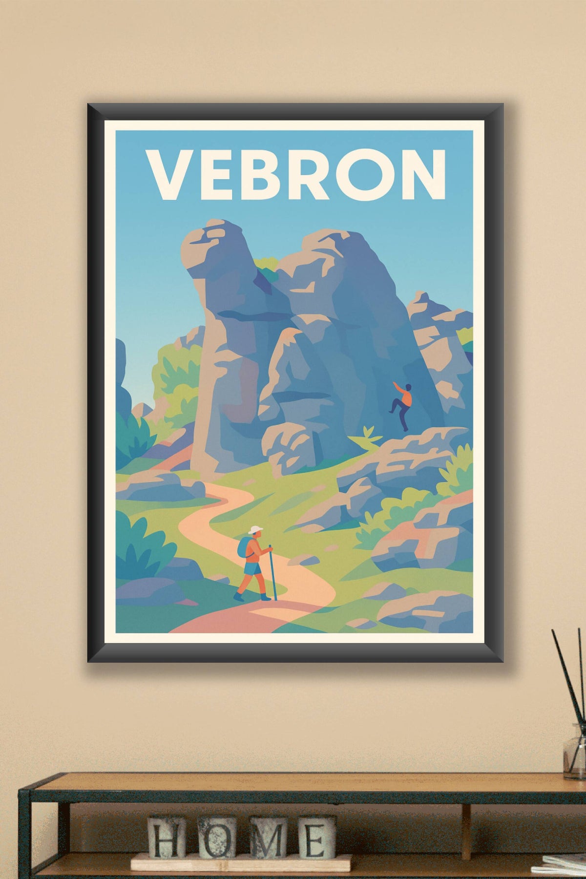 Affiche Vebron — Invitation à l'Aventure Nature · poster d'art de Vebron