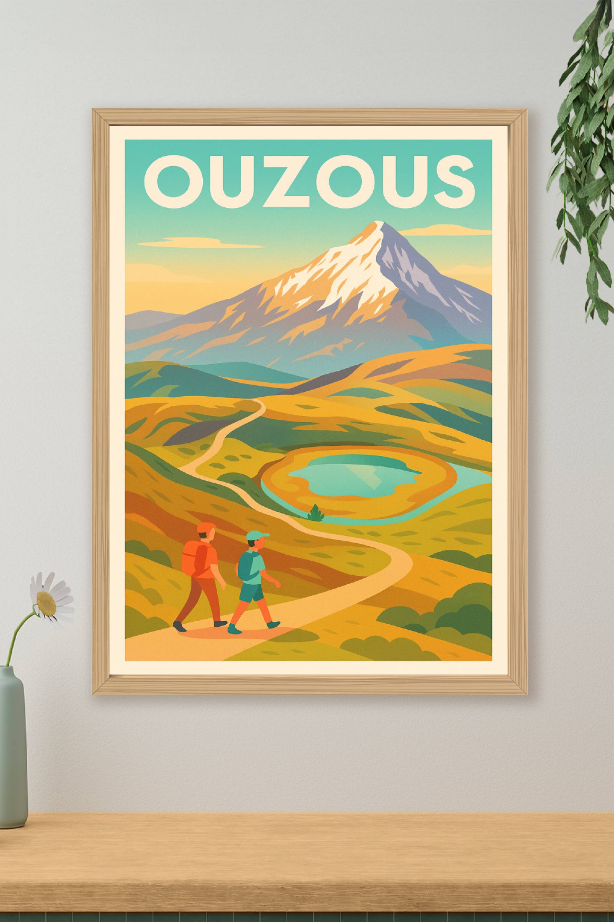 Affiche de Ouzous - Évasion et Randonnée en Montagne