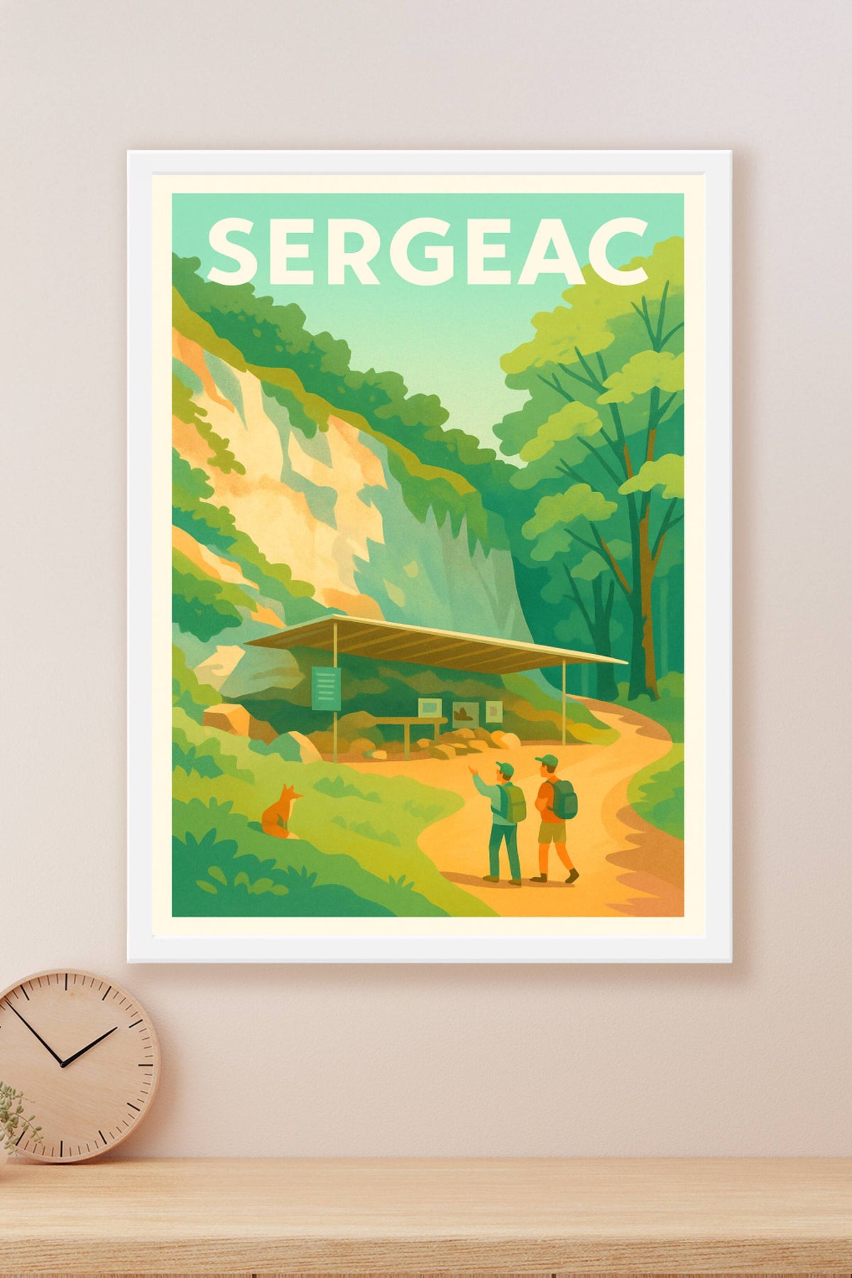 Affiche Sergeac — Invitation à la découverte nature · poster d'art de Sergeac