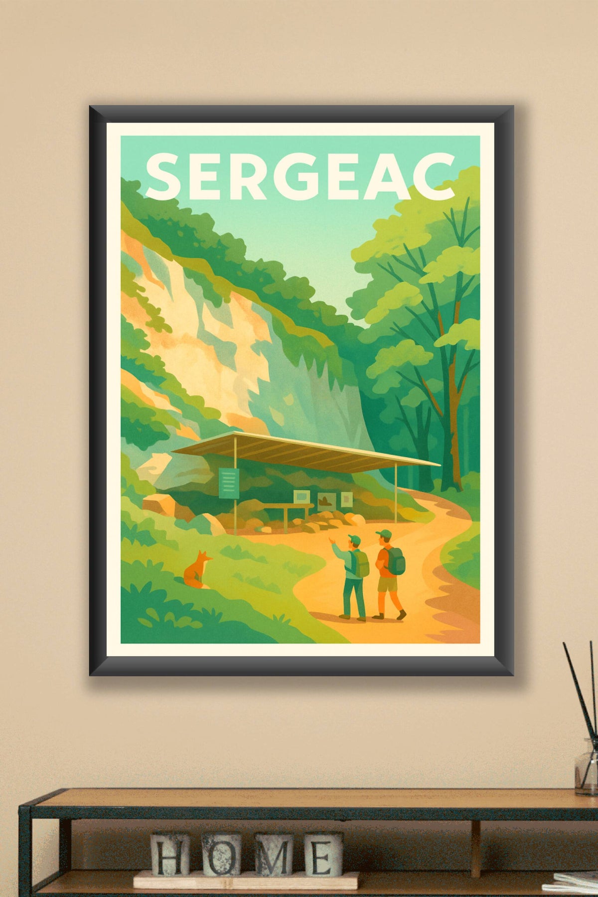 Affiche Sergeac — Invitation à la découverte nature · poster d'art de Sergeac
