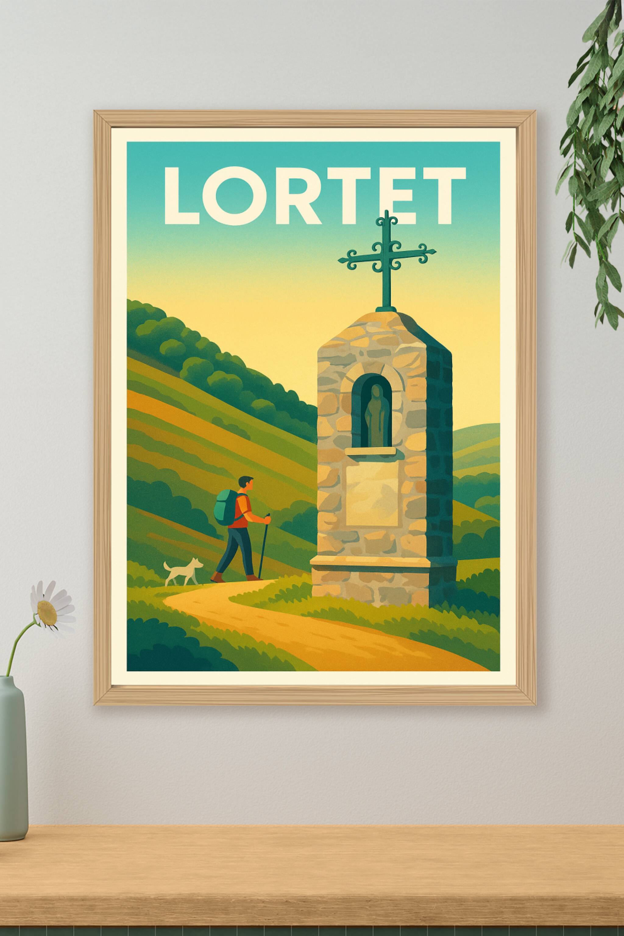 Affiche de Lortet - Randonnée et patrimoine au cœur des montagnes