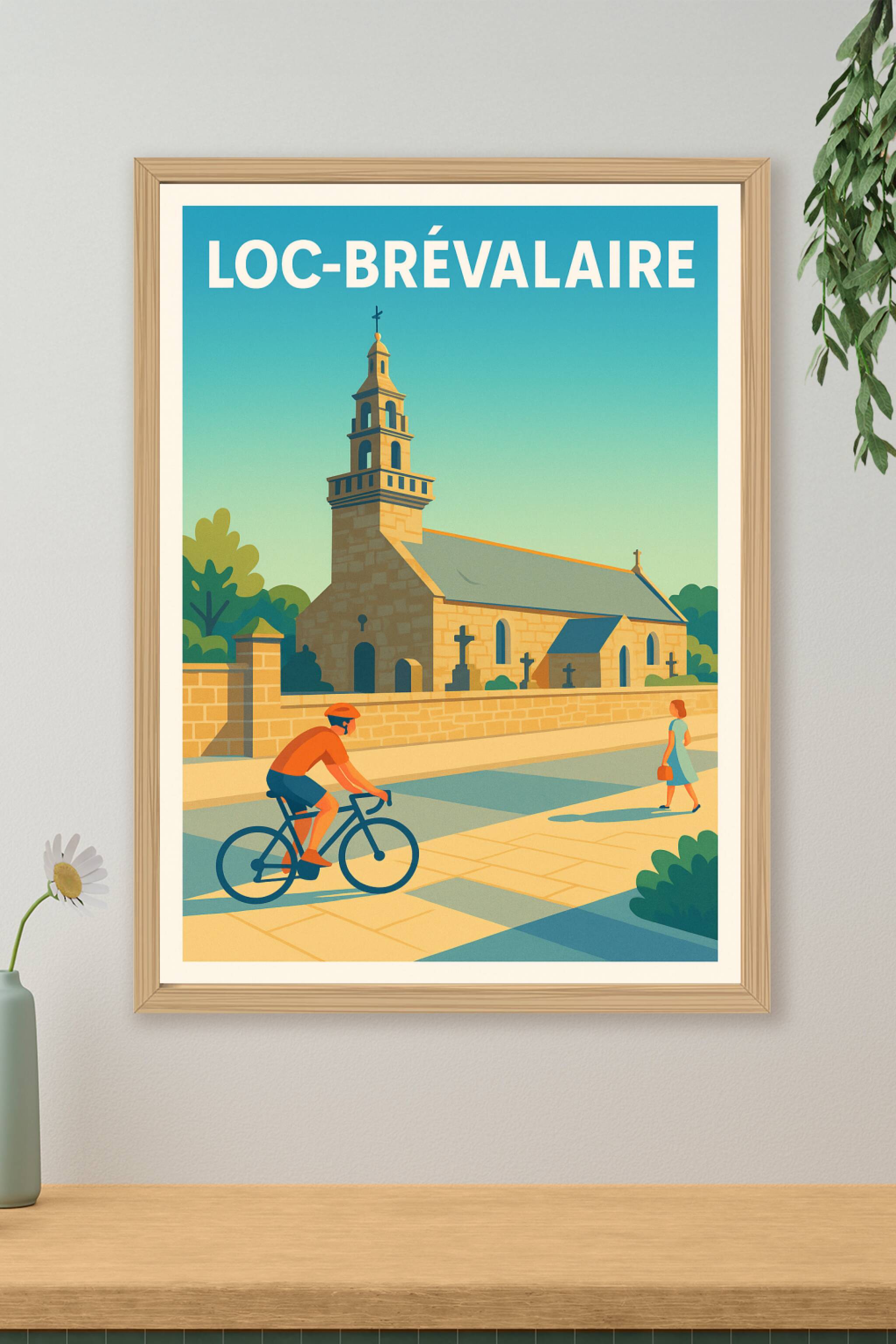 Affiche de Loc-Brévalaire - Sérénité et charme breton