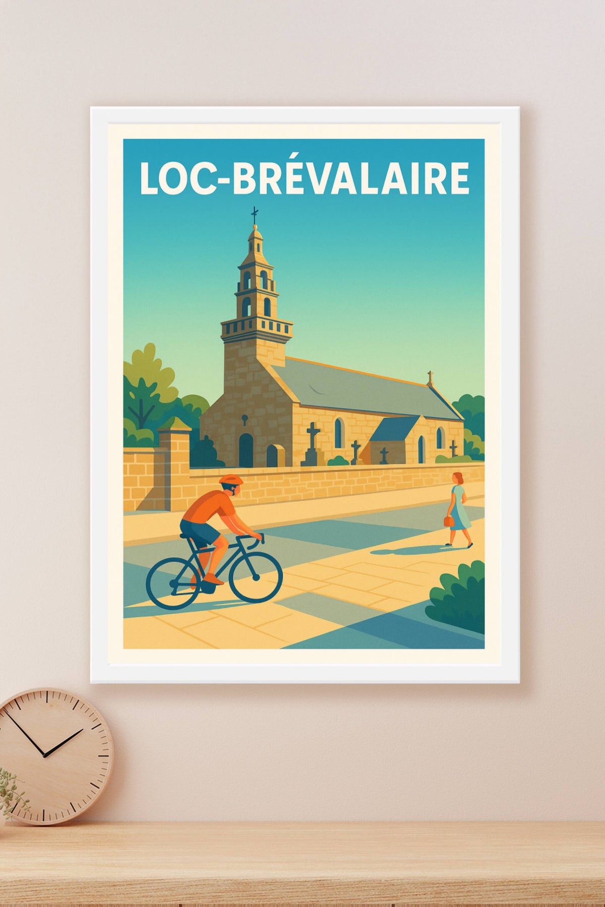Affiche Loc-Brévalaire — Sérénité et charme breton · poster d'art de Loc-Brévalaire