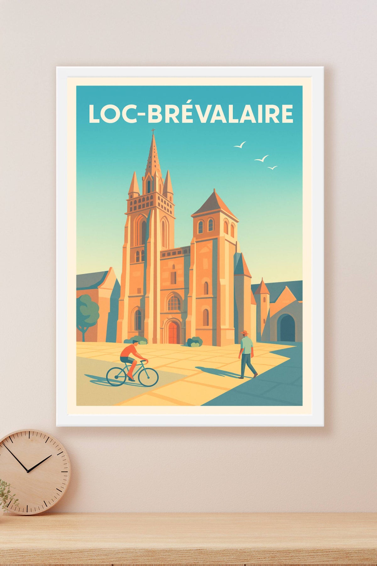 Affiche Loc-Brévalaire — Charme et Sérénité au Cœur de la Ville · poster d'art de Loc-Brévalaire