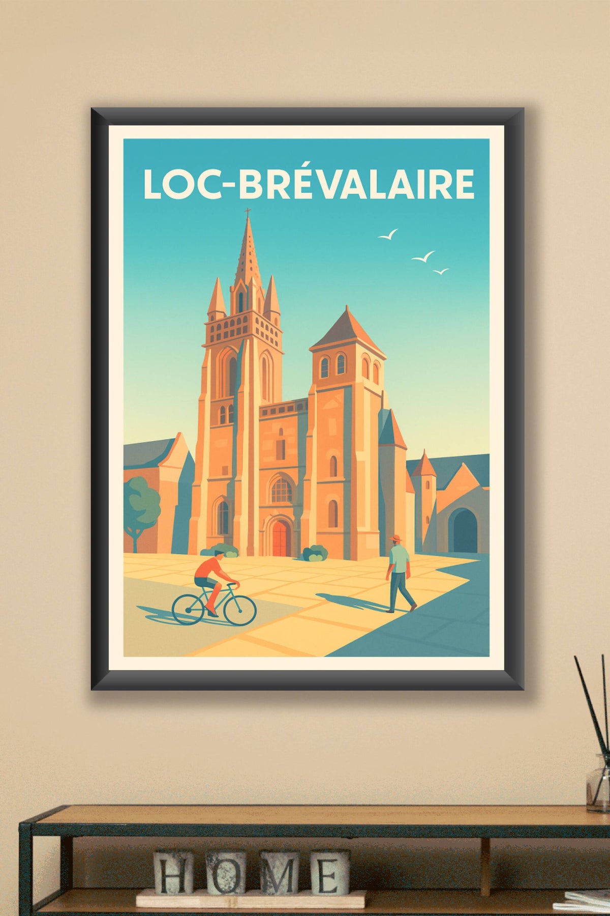 Affiche Loc-Brévalaire — Charme et Sérénité au Cœur de la Ville · poster d'art de Loc-Brévalaire