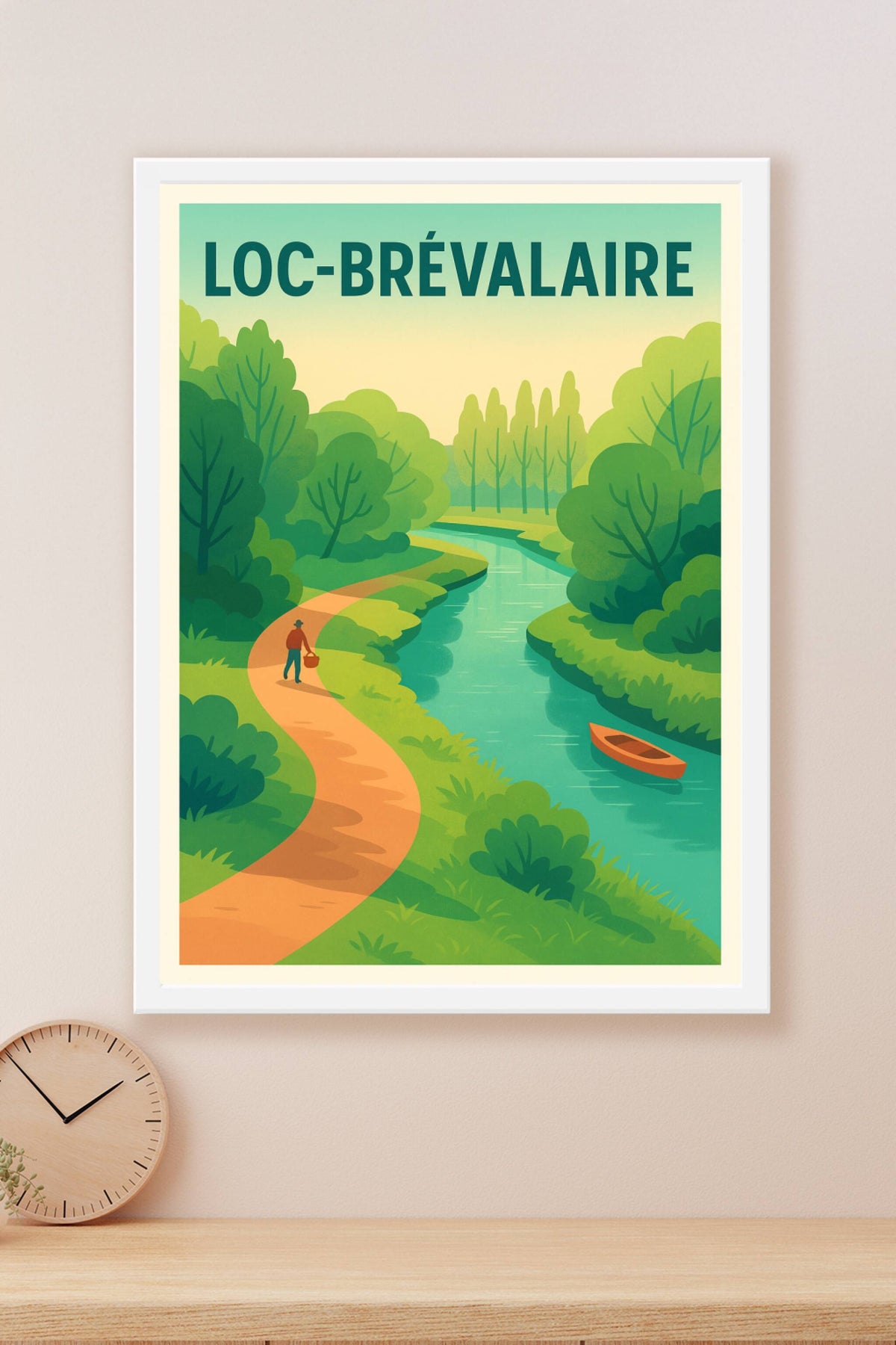 Affiche Loc-Brévalaire — L'Essence de la Sérénité Naturelle · poster d'art de Loc-Brévalaire