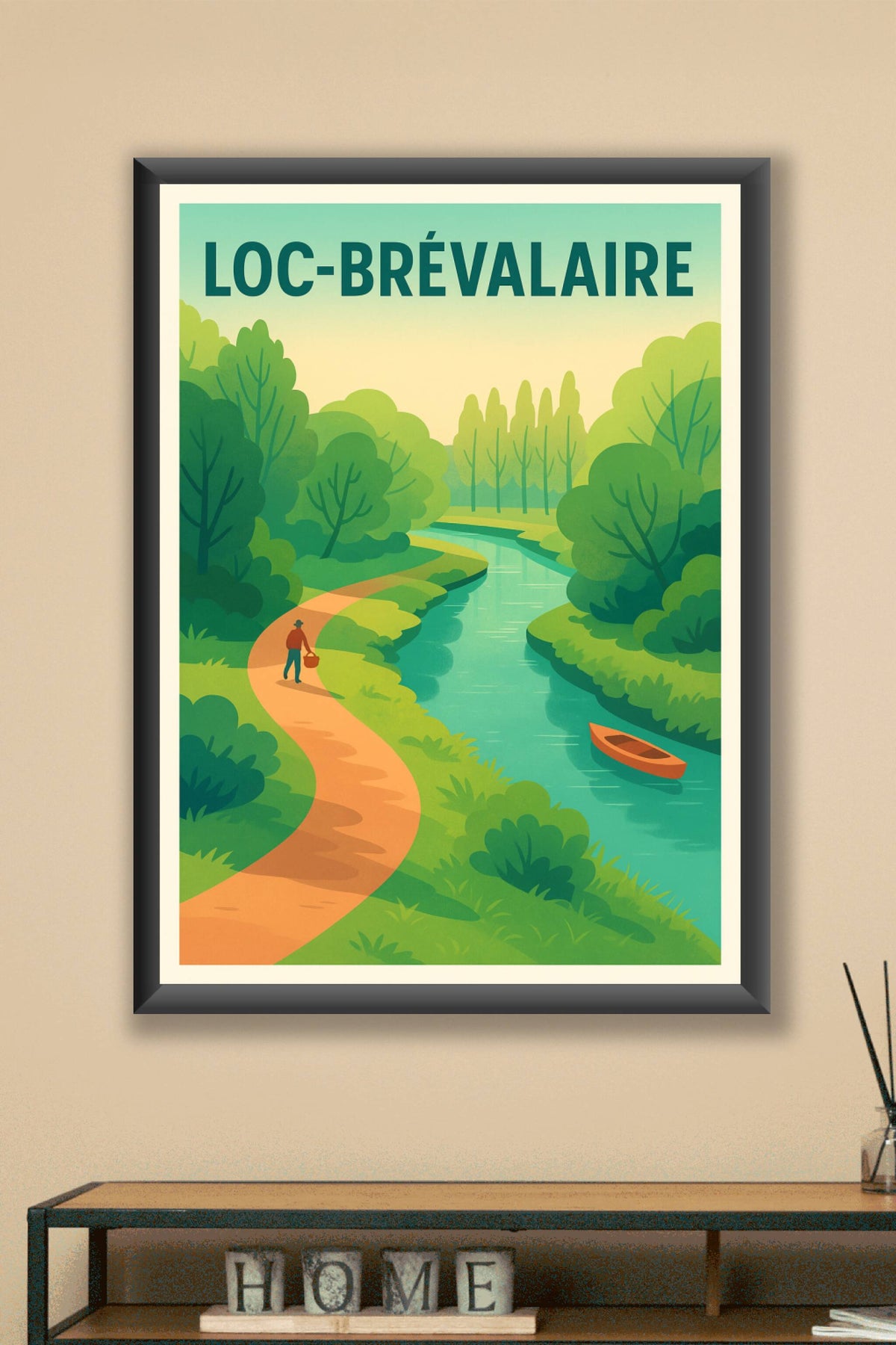 Affiche Loc-Brévalaire — L'Essence de la Sérénité Naturelle · poster d'art de Loc-Brévalaire