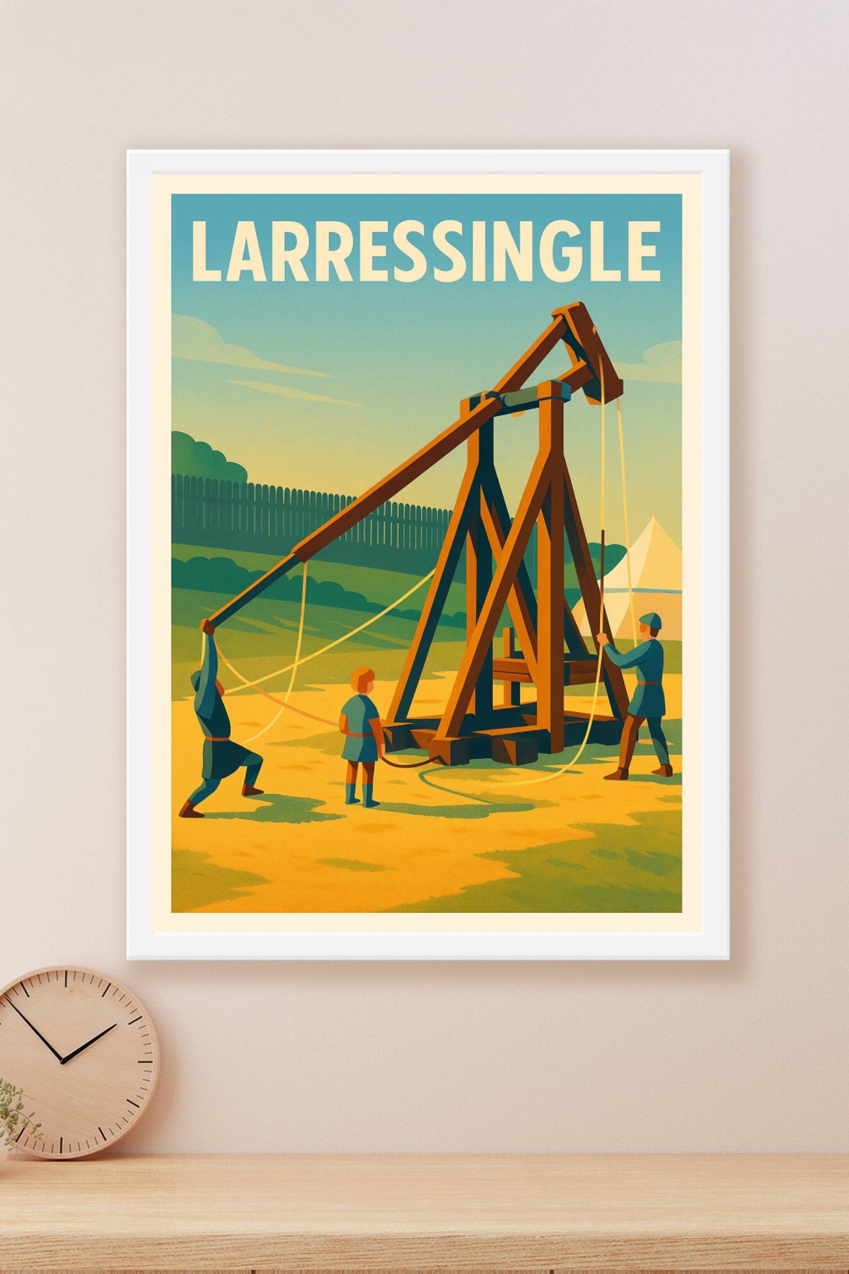Affiche Larressingle — L'Artisanat Médiéval à l'Honneur · poster d'art de Larressingle
