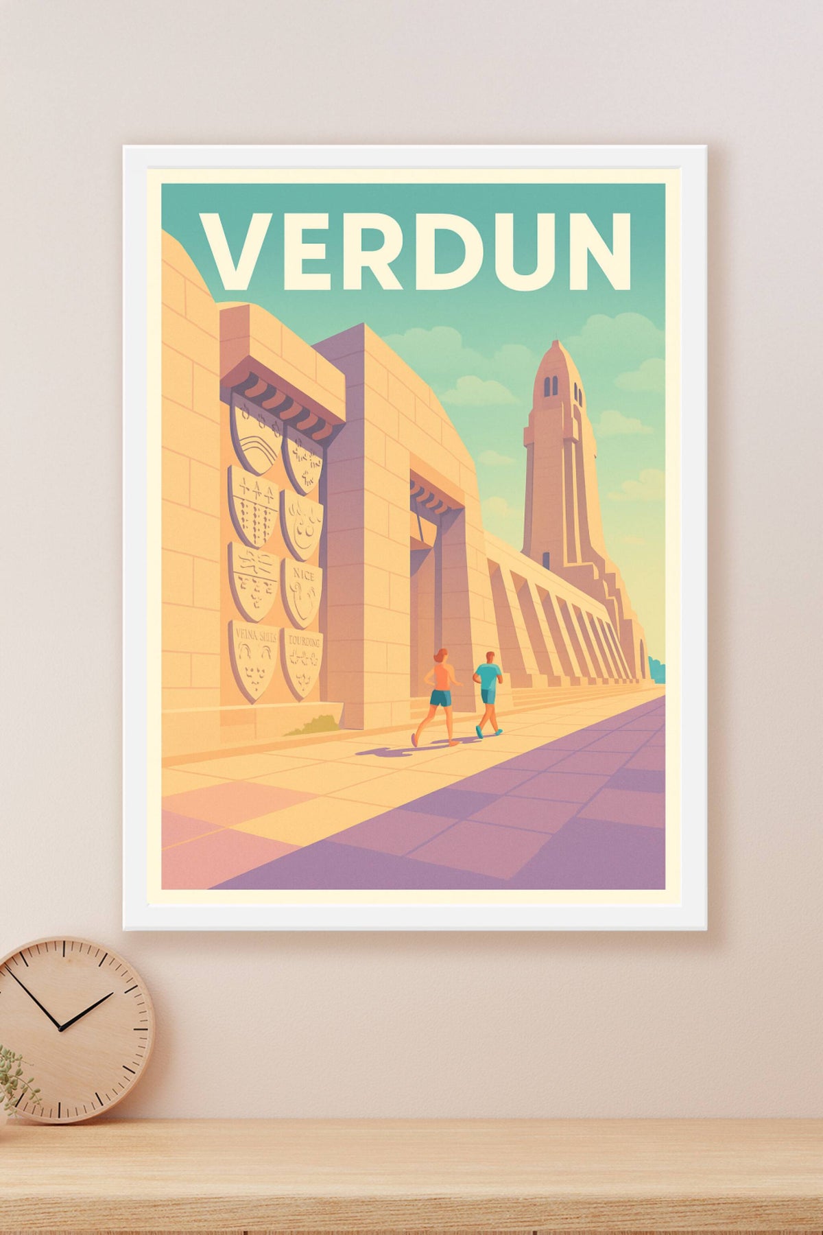 Affiche Verdun — Mémoire et sérénité en promenade · poster d'art de Verdun