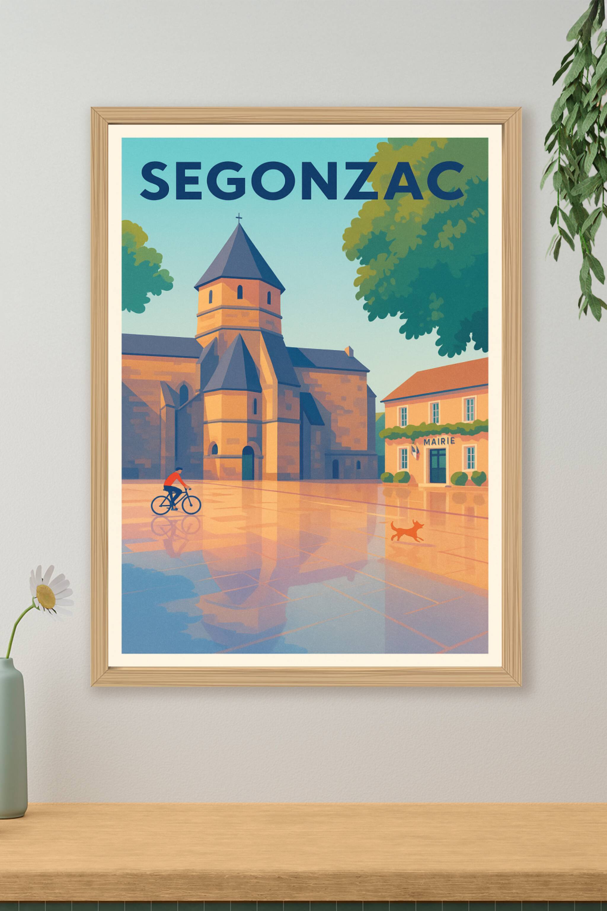 Affiche de Segonzac - Harmonie villageoise au cœur de la Charente