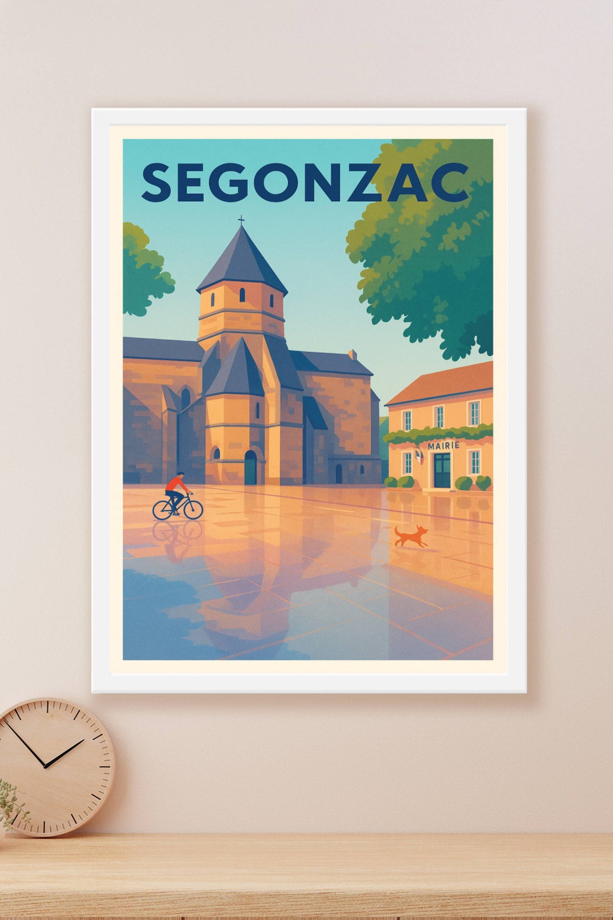 Affiche Segonzac — Harmonie villageoise au cœur de la Charente · poster d'art de Segonzac