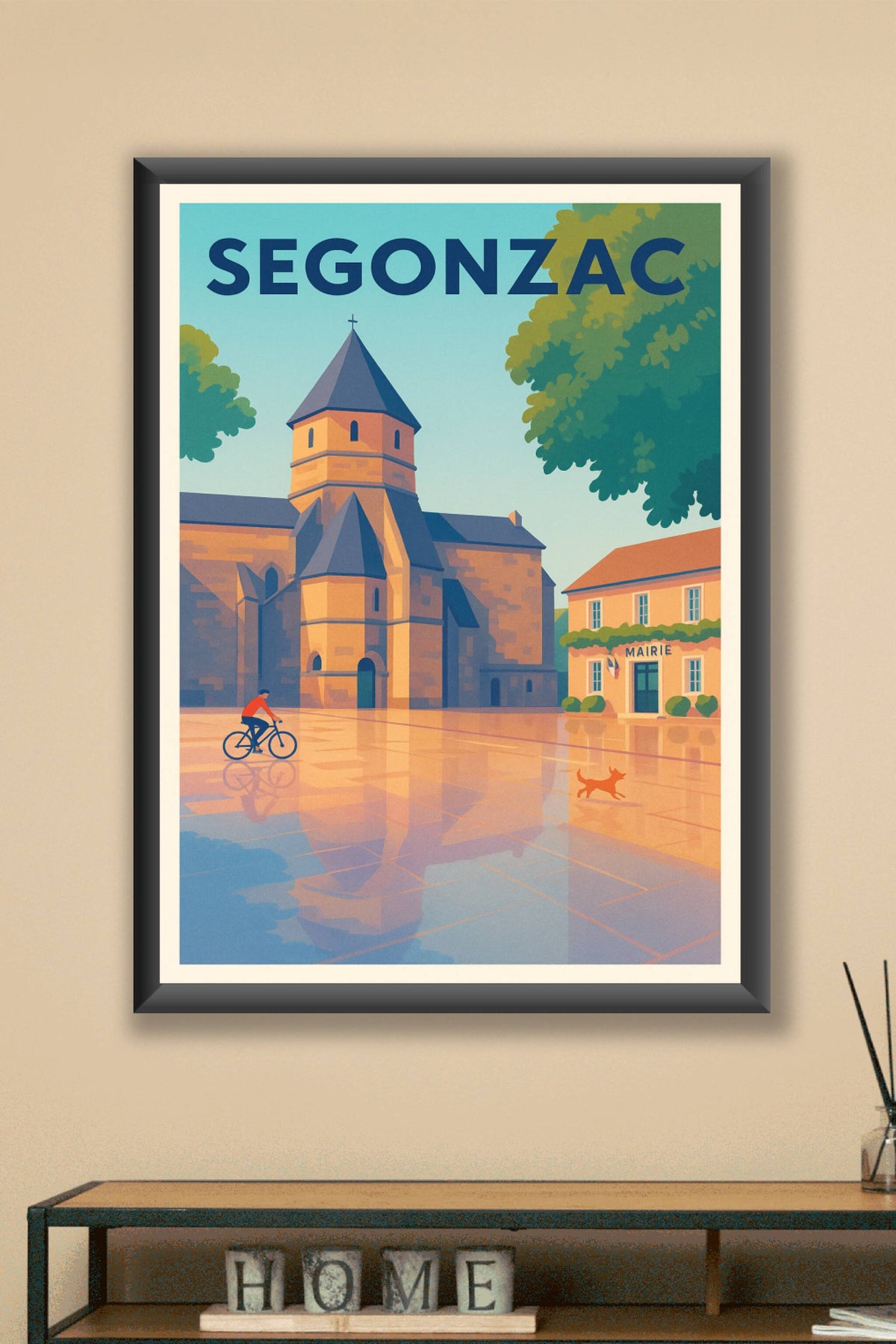 Affiche Segonzac — Harmonie villageoise au cœur de la Charente · poster d'art de Segonzac